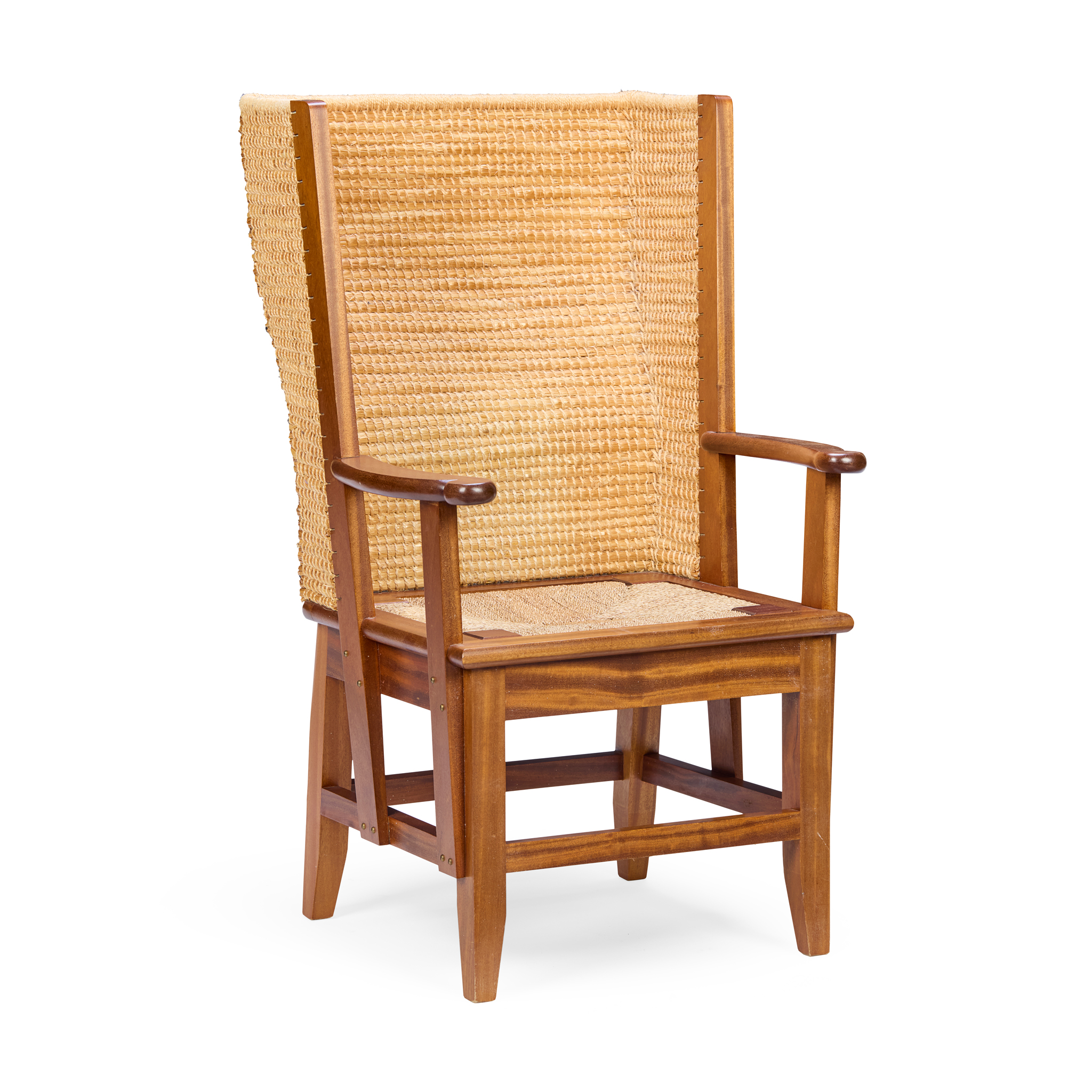 SYCAMORE FRAMED ORKNEY CHAIR, ROBERT HARCUS TOWERS, KIRKWALL