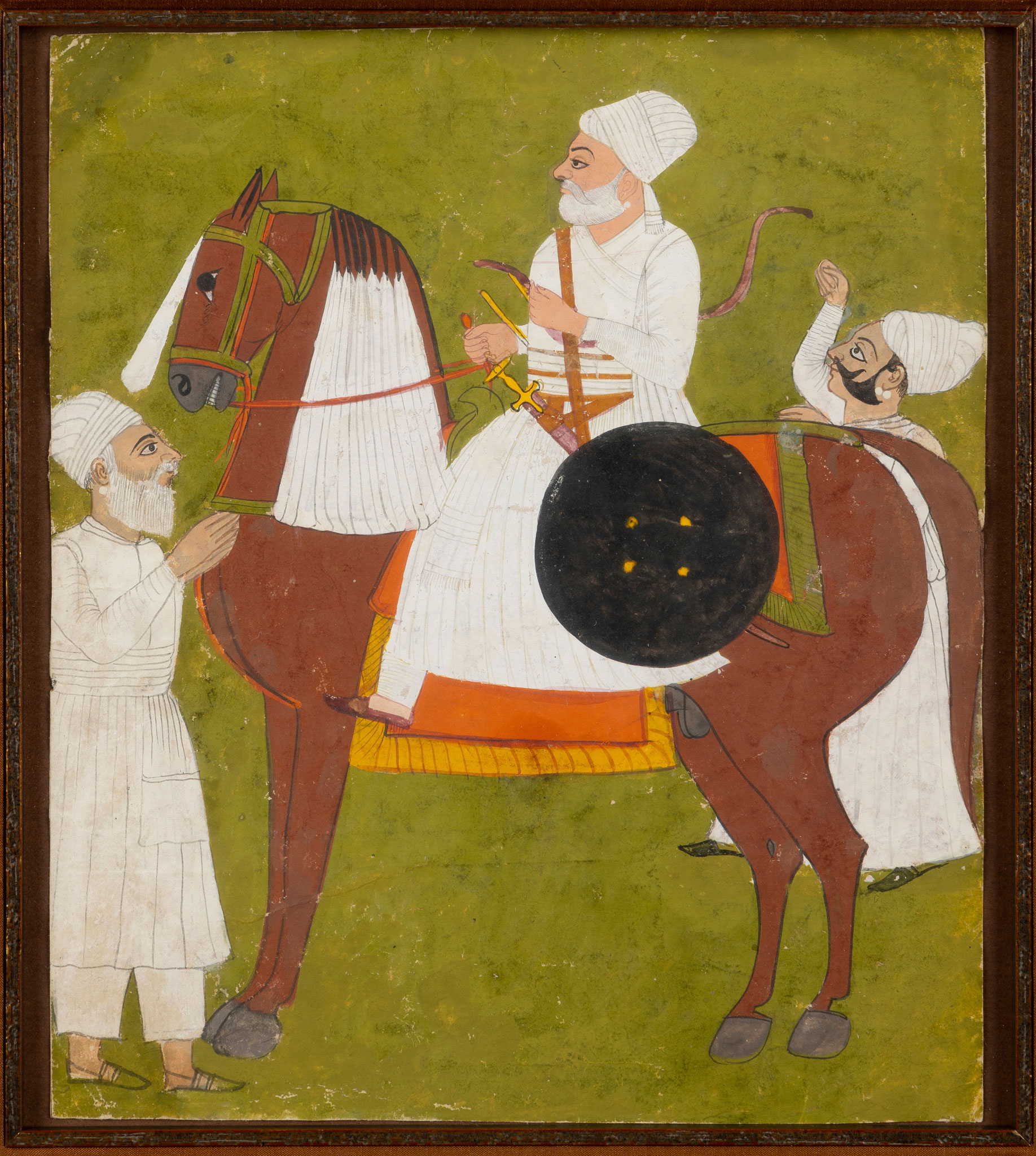 EQUESTRIAN PORTRAIT OF A RAJPUT NOBLEMAN