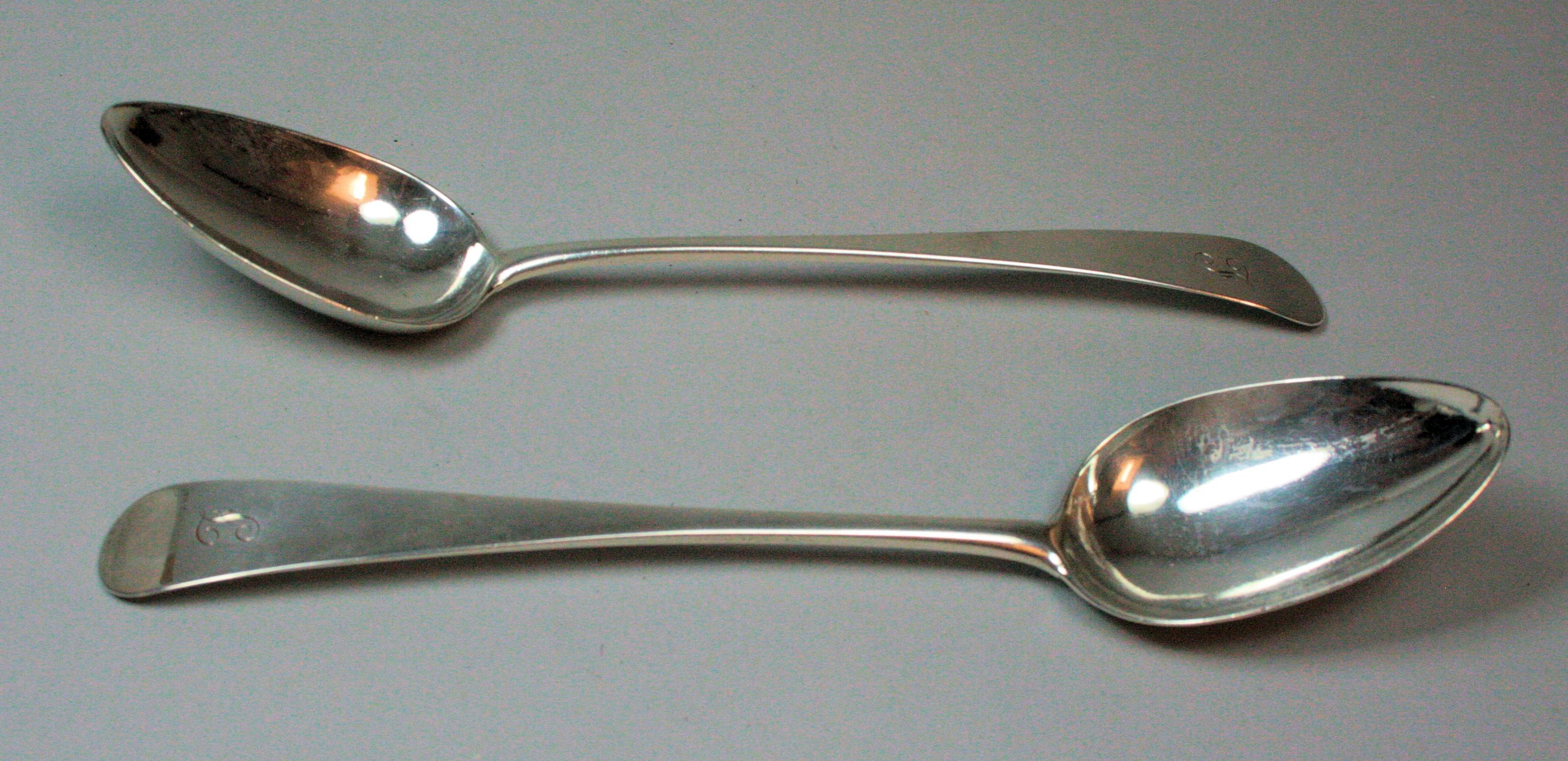 Paisley - a pair of Scottish provincial tablespoons