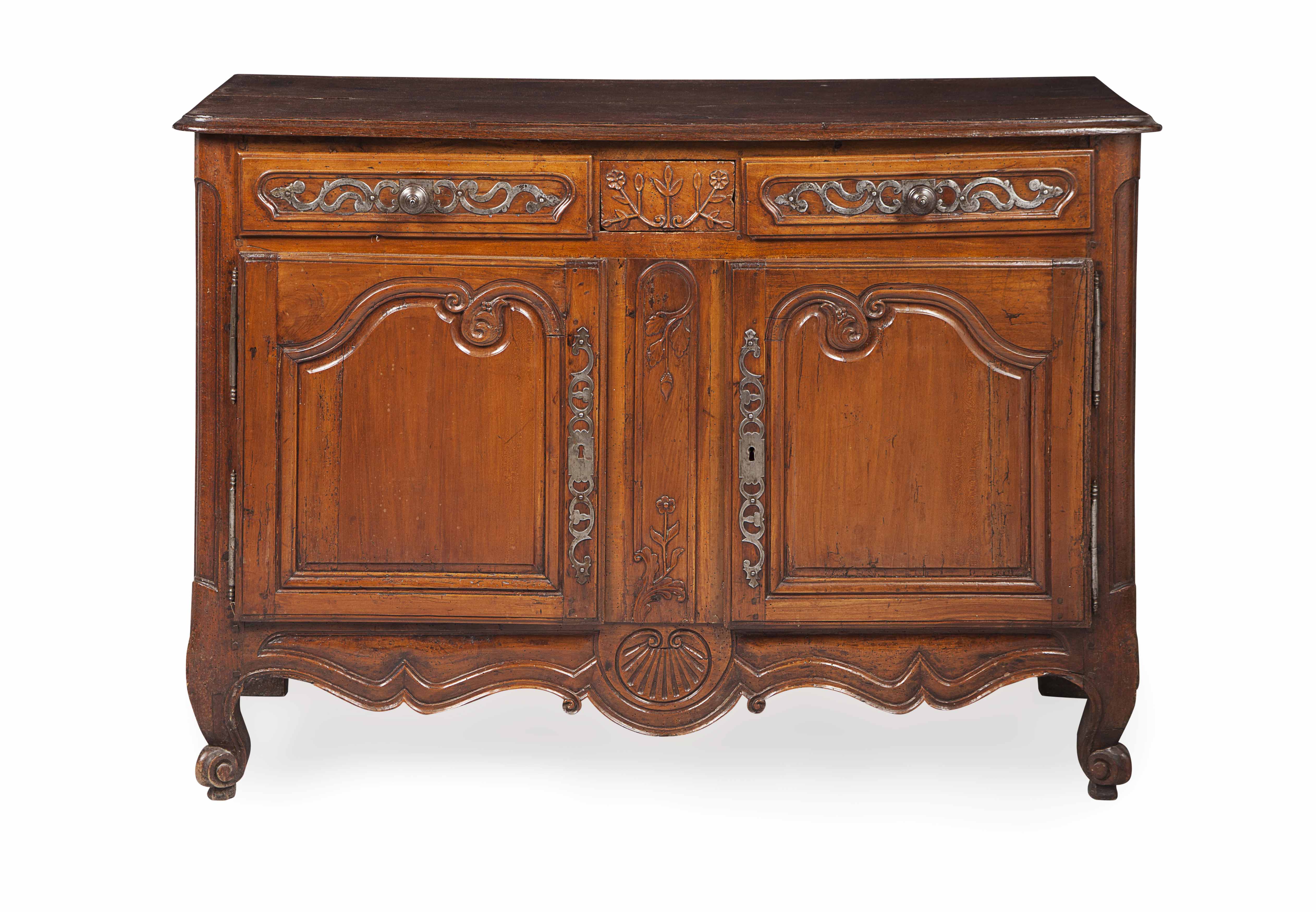 FRENCH PROVINCIAL FRUITWOOD SIDE CABINET