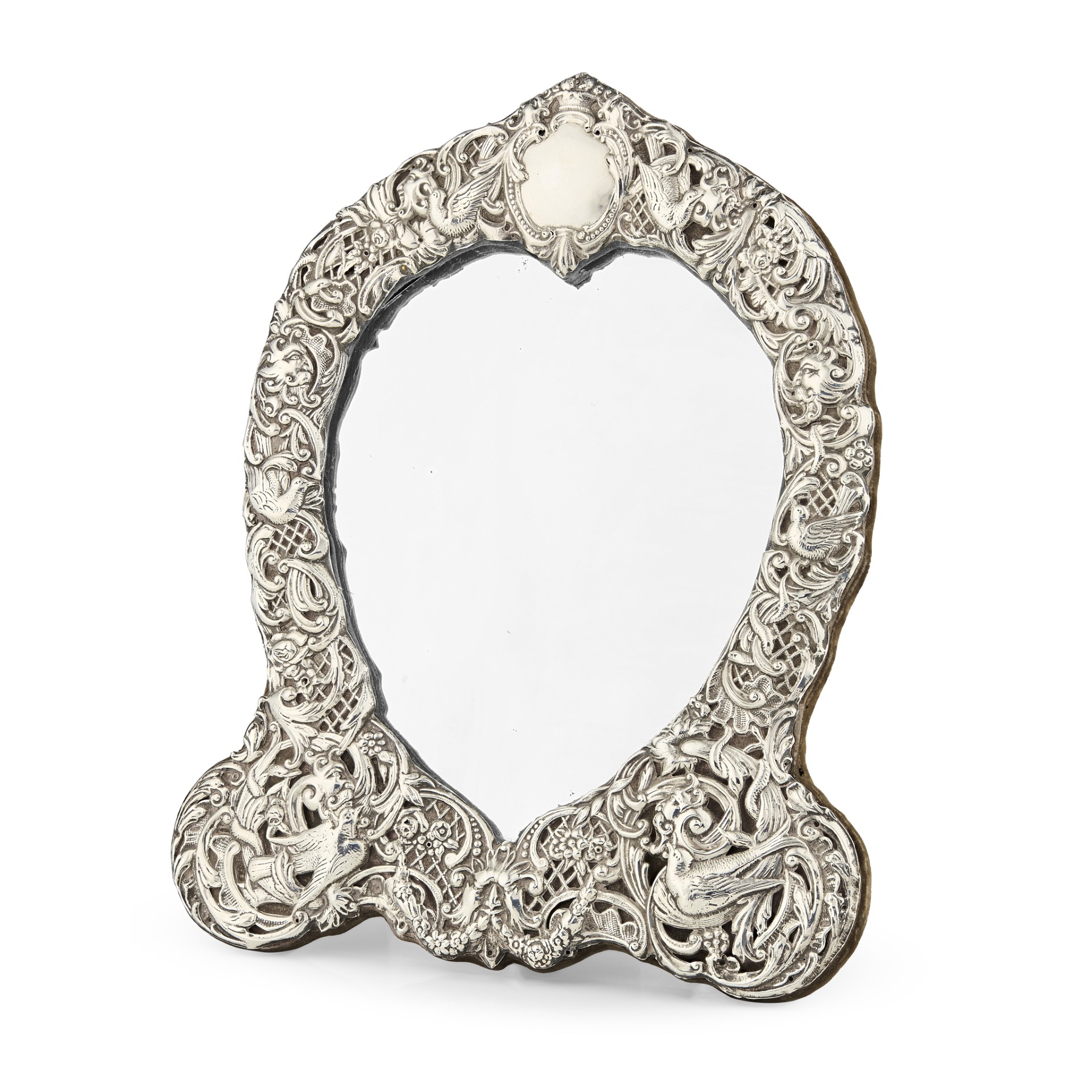 A LATE VICTORIAN DRESSING TABLE MIRROR