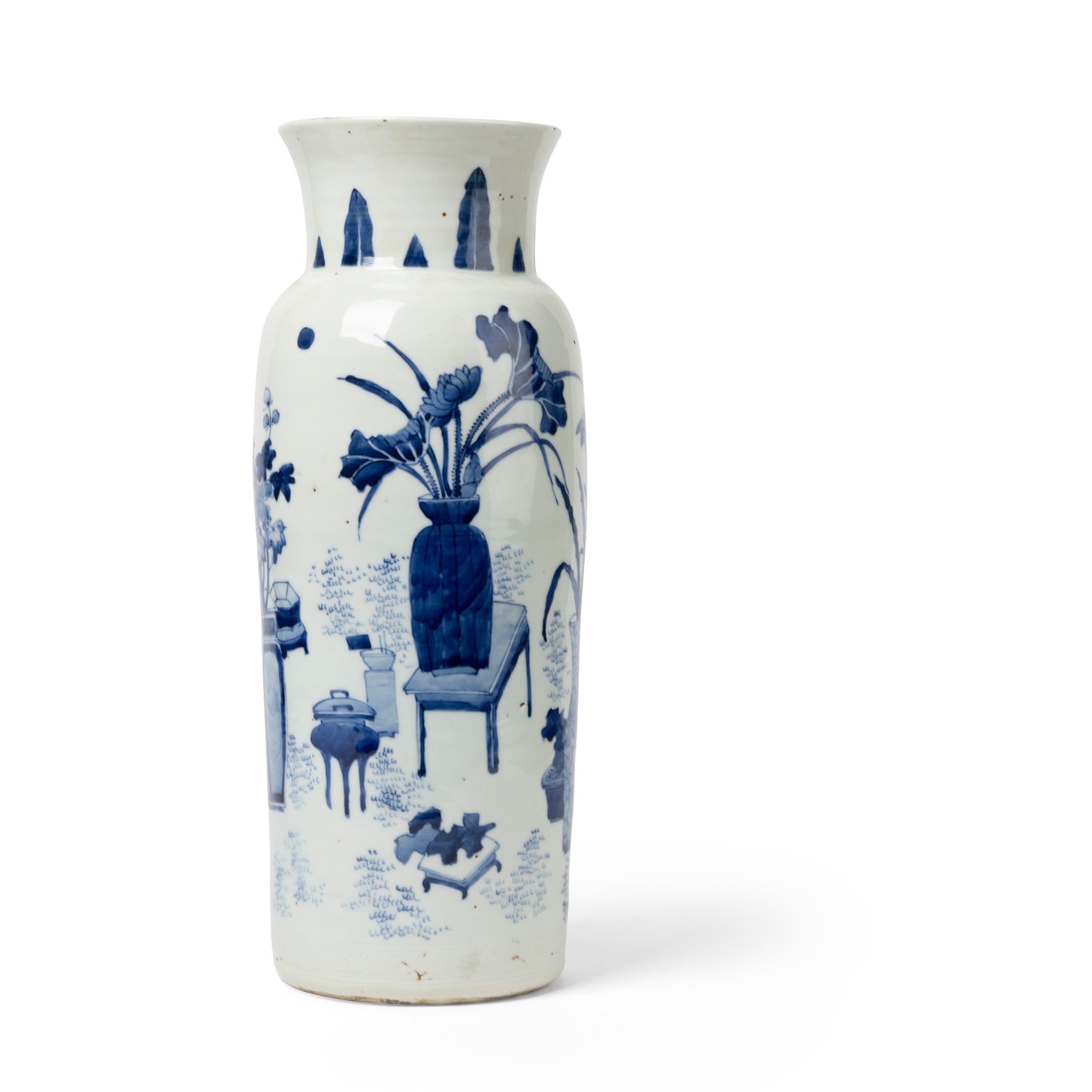 BLUE AND WHITE 'ANTIQUITIES' VASE