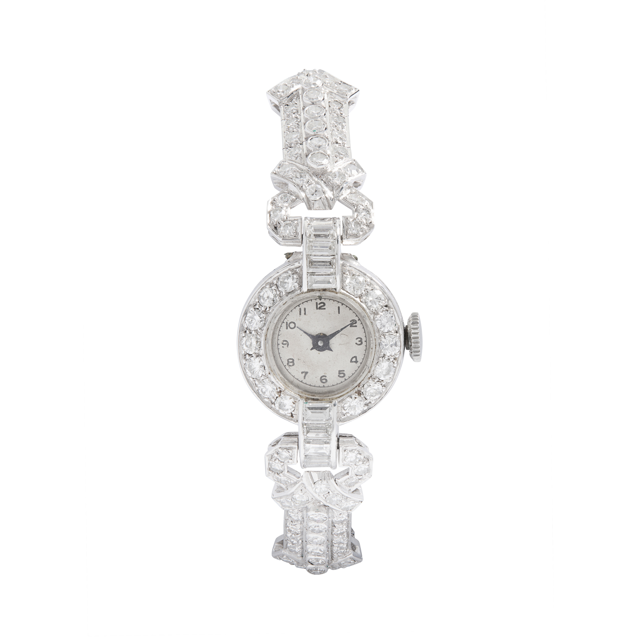 An Art Deco diamond cocktail watch