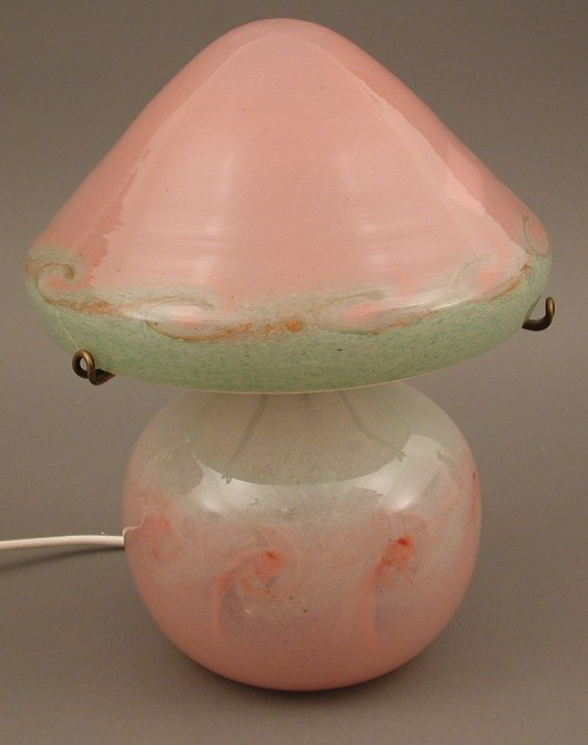 A Monart glass lamp