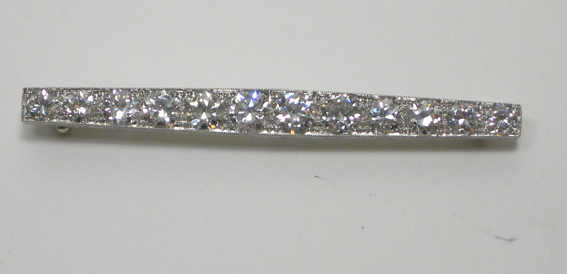 An early 20th century all diamond brooch,