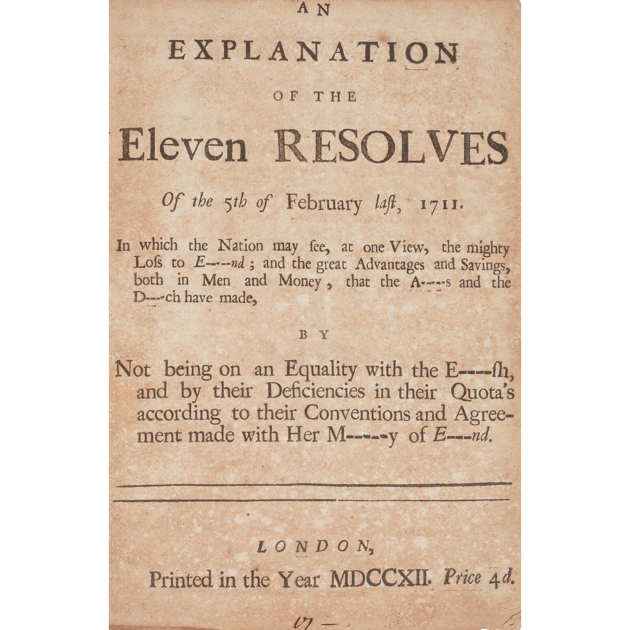 Politics, 1689-1712: a collection of 16 pamphlets in one volume