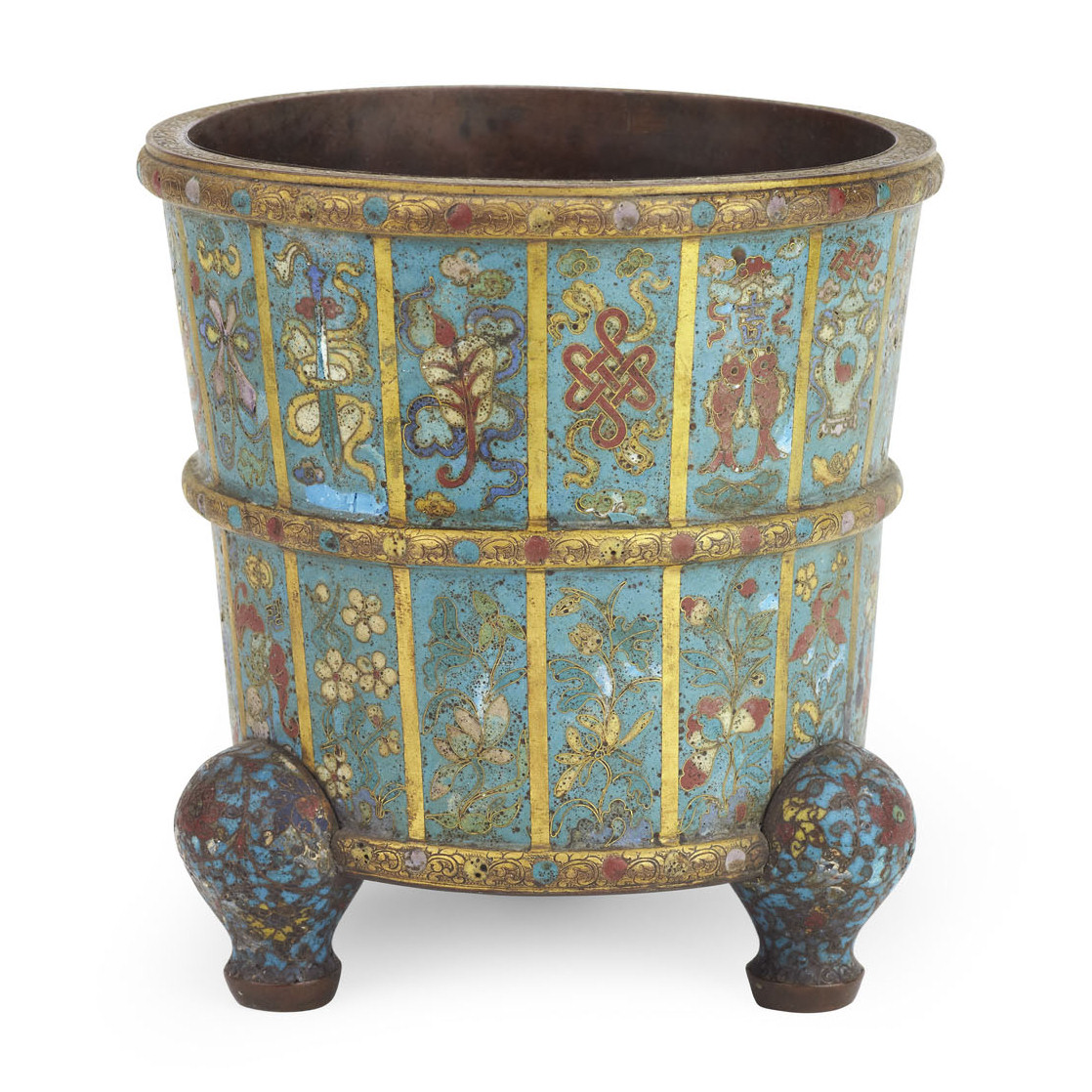 CHINESE CLOISONNE JARDINIERE