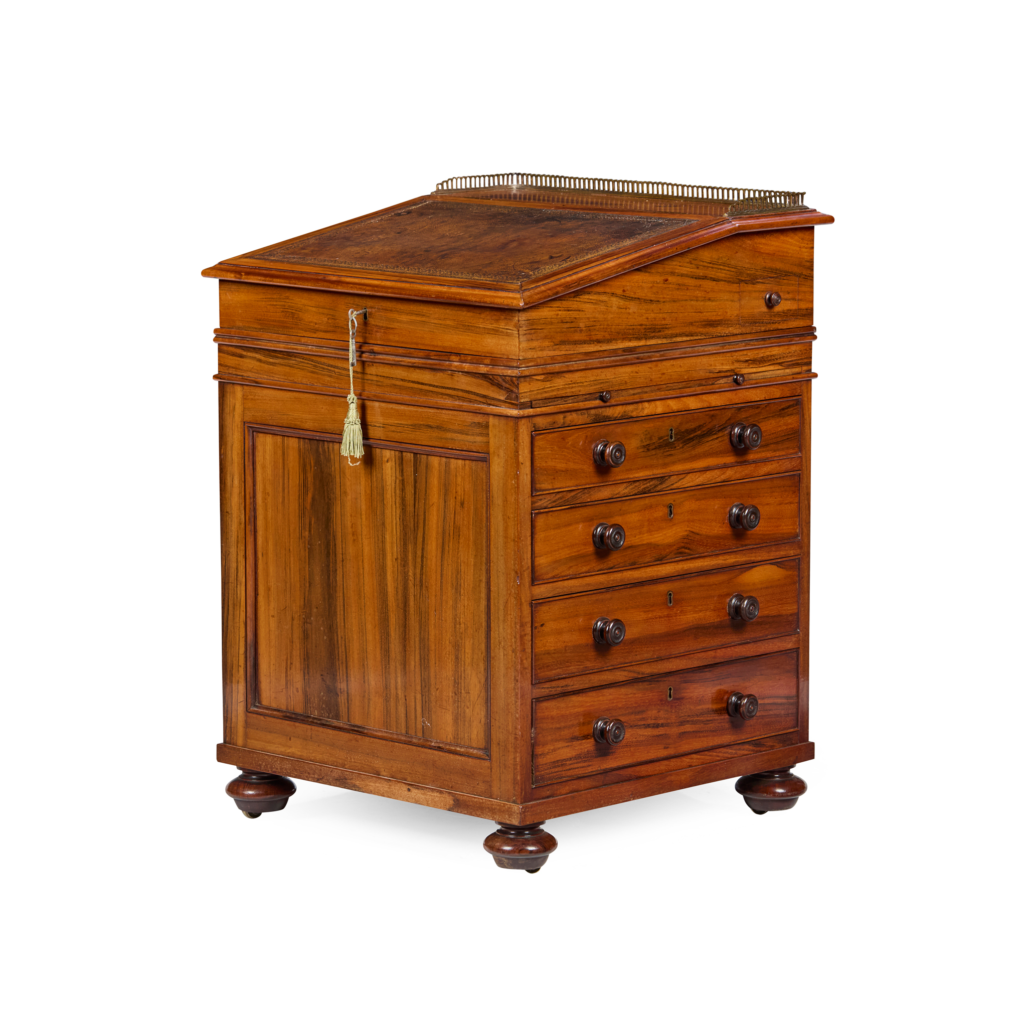 EARLY VICTORIAN DAVENPORT, BY HOLLAND & SONS