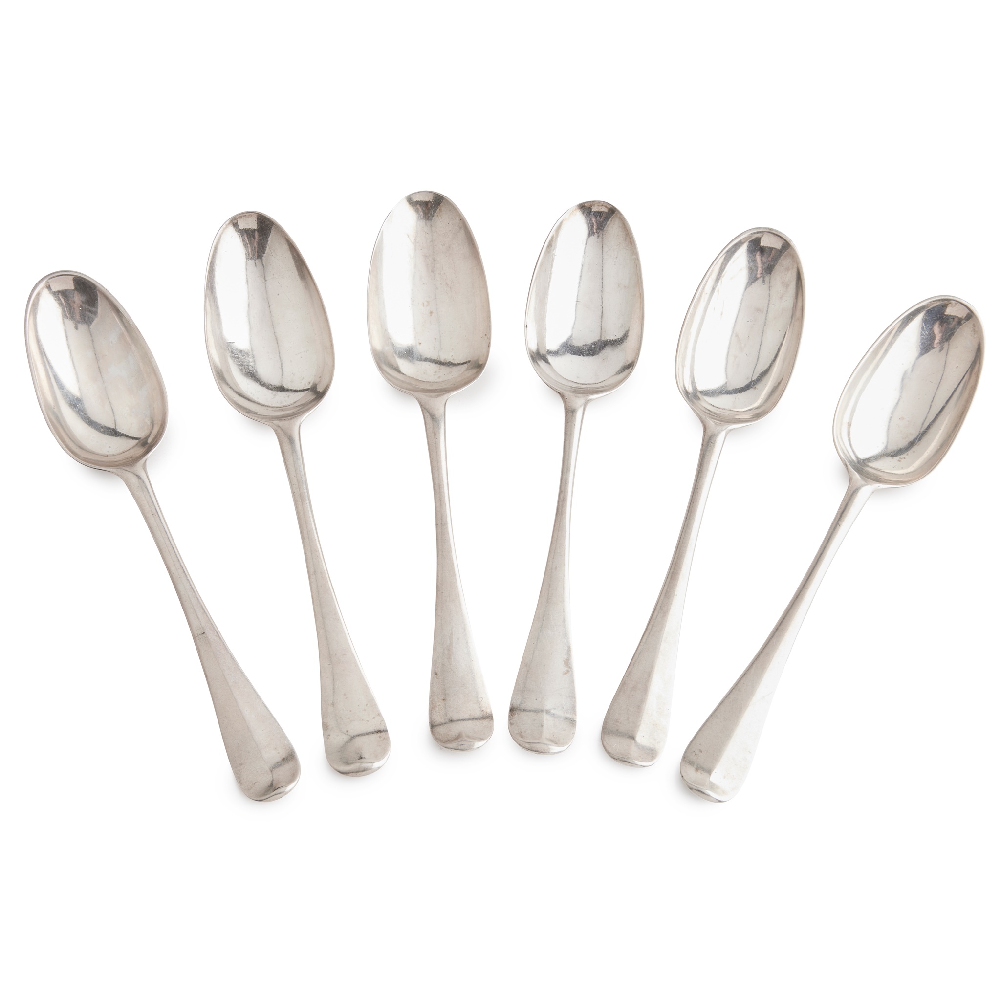 A set of three George II/ III tablespoons