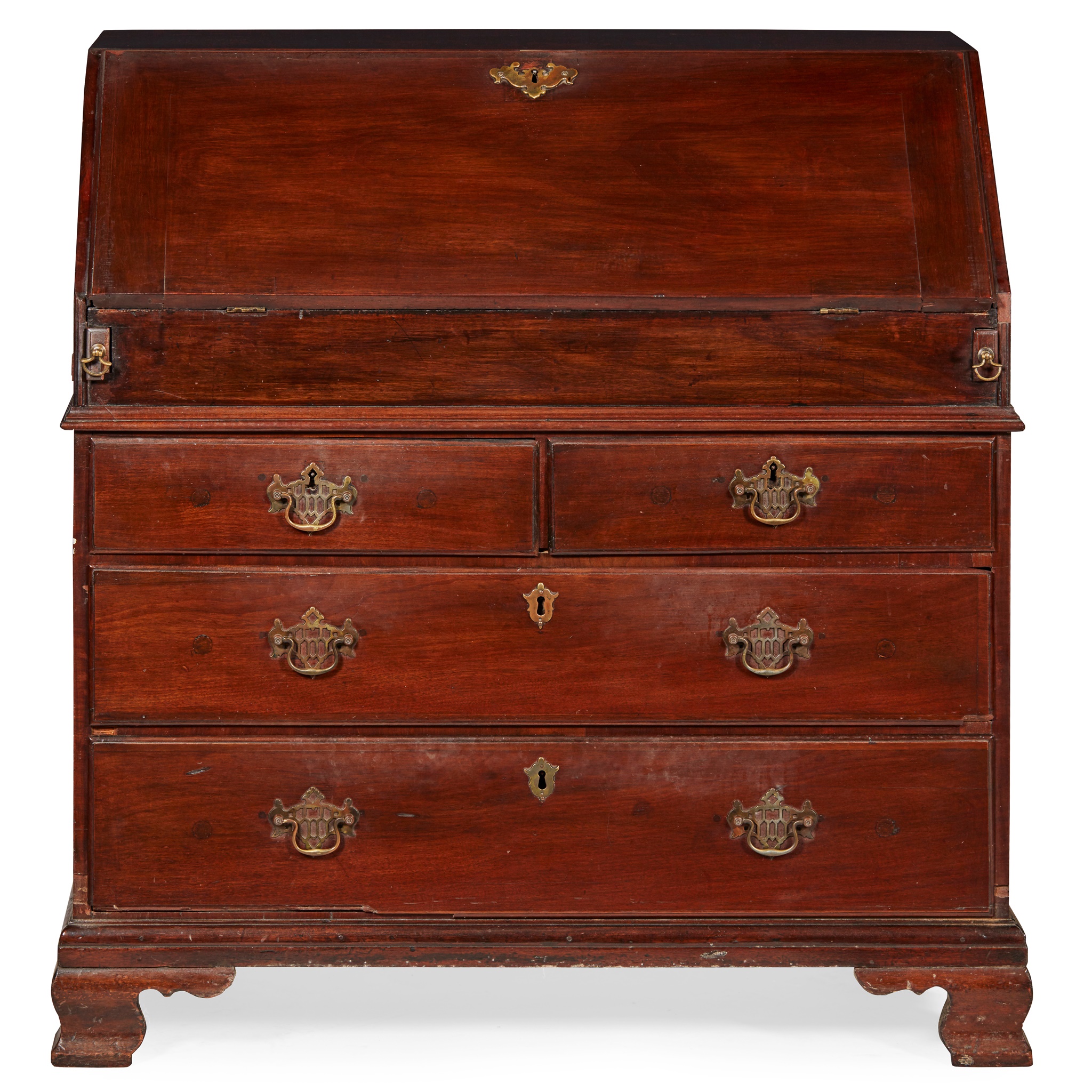 LATE GEORGE II MAHOGANY BUREAU