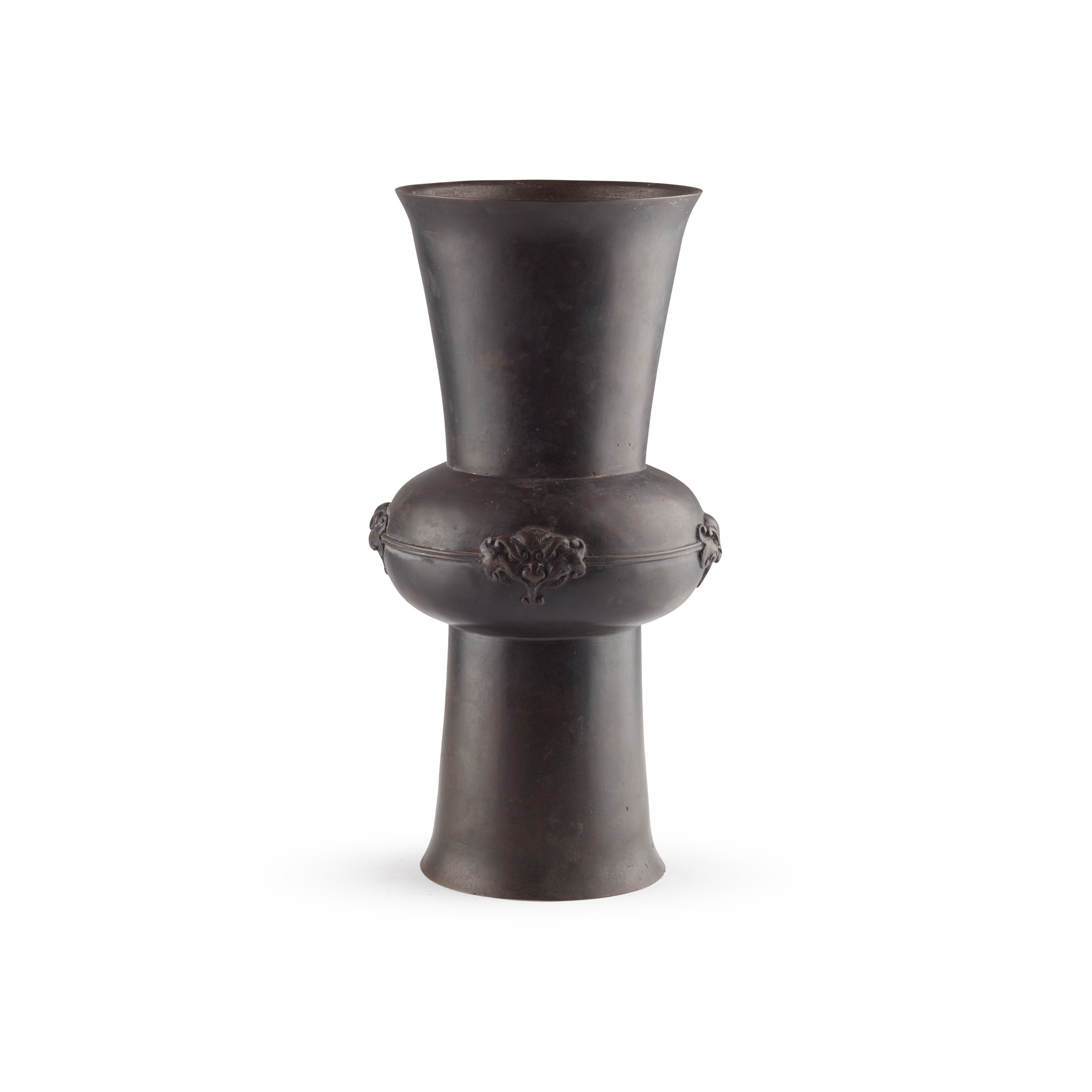 BRONZE BEAKER VASE