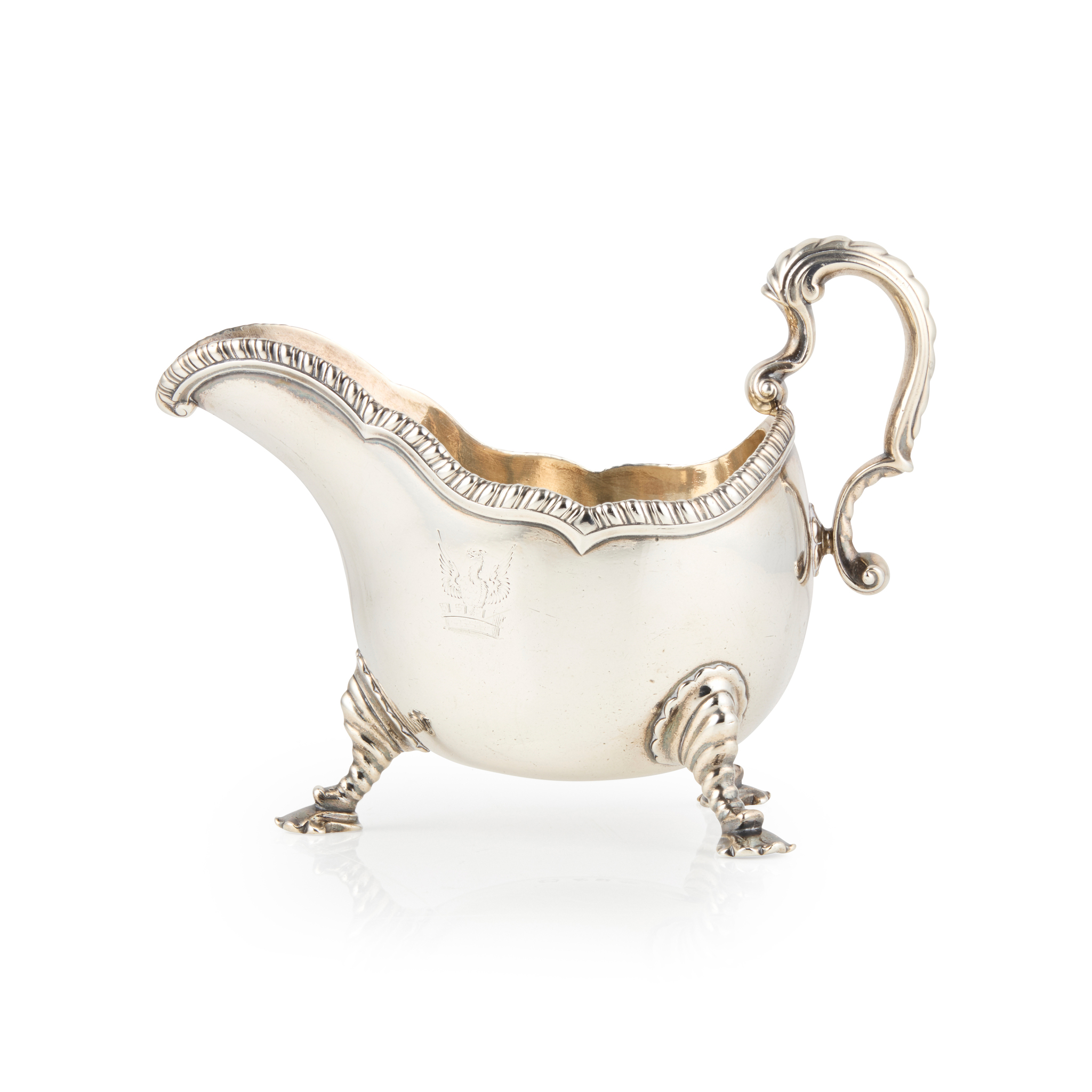 A GEORGE II SAUCE BOAT