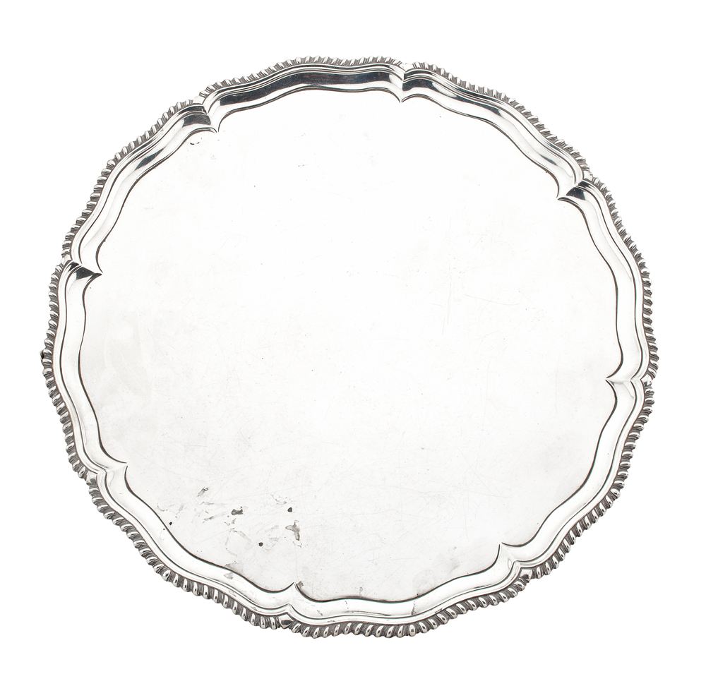 A George III silver tray