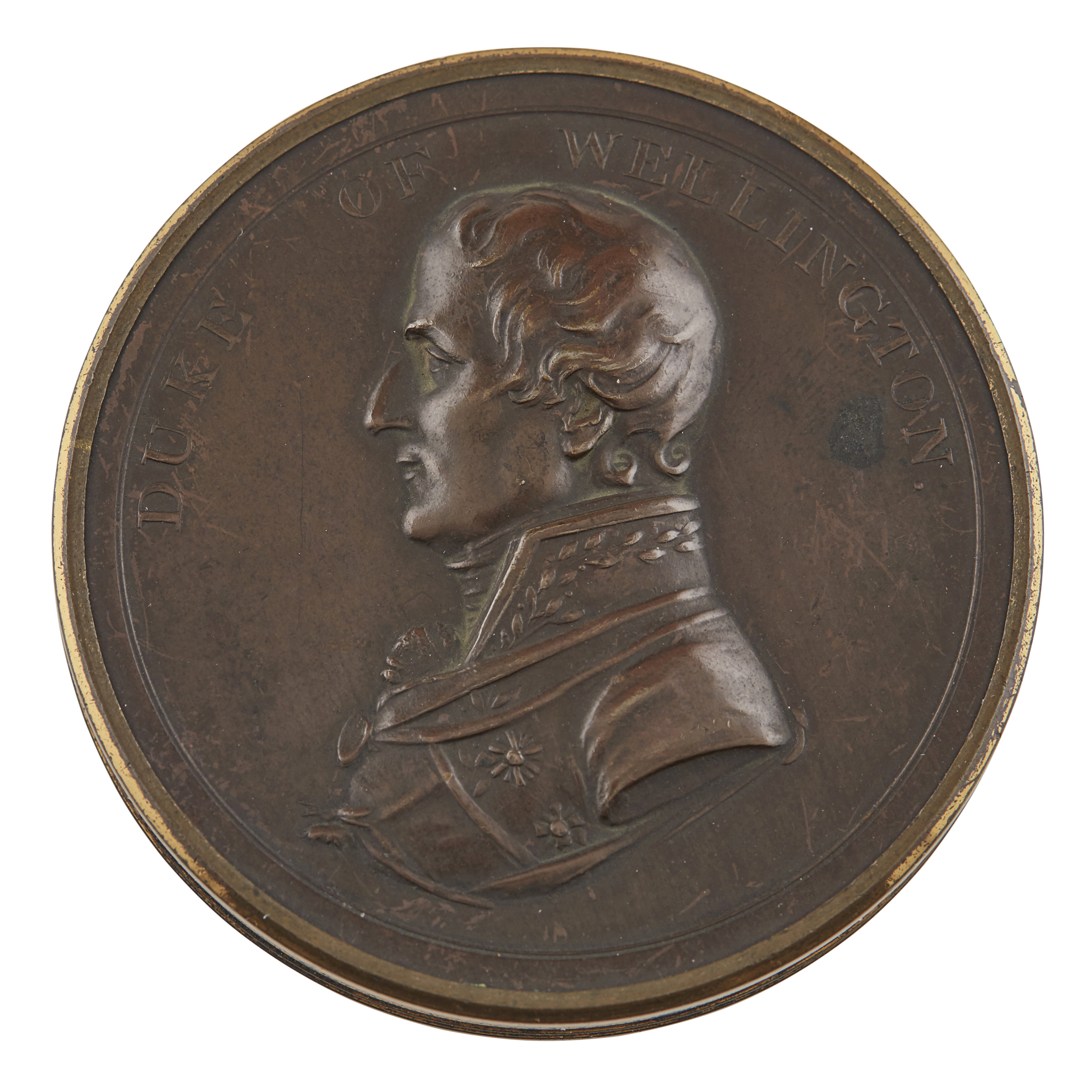 DUKE OF WELLINGTON BRITISH VICTORIES BRONZE MEDAL BOX