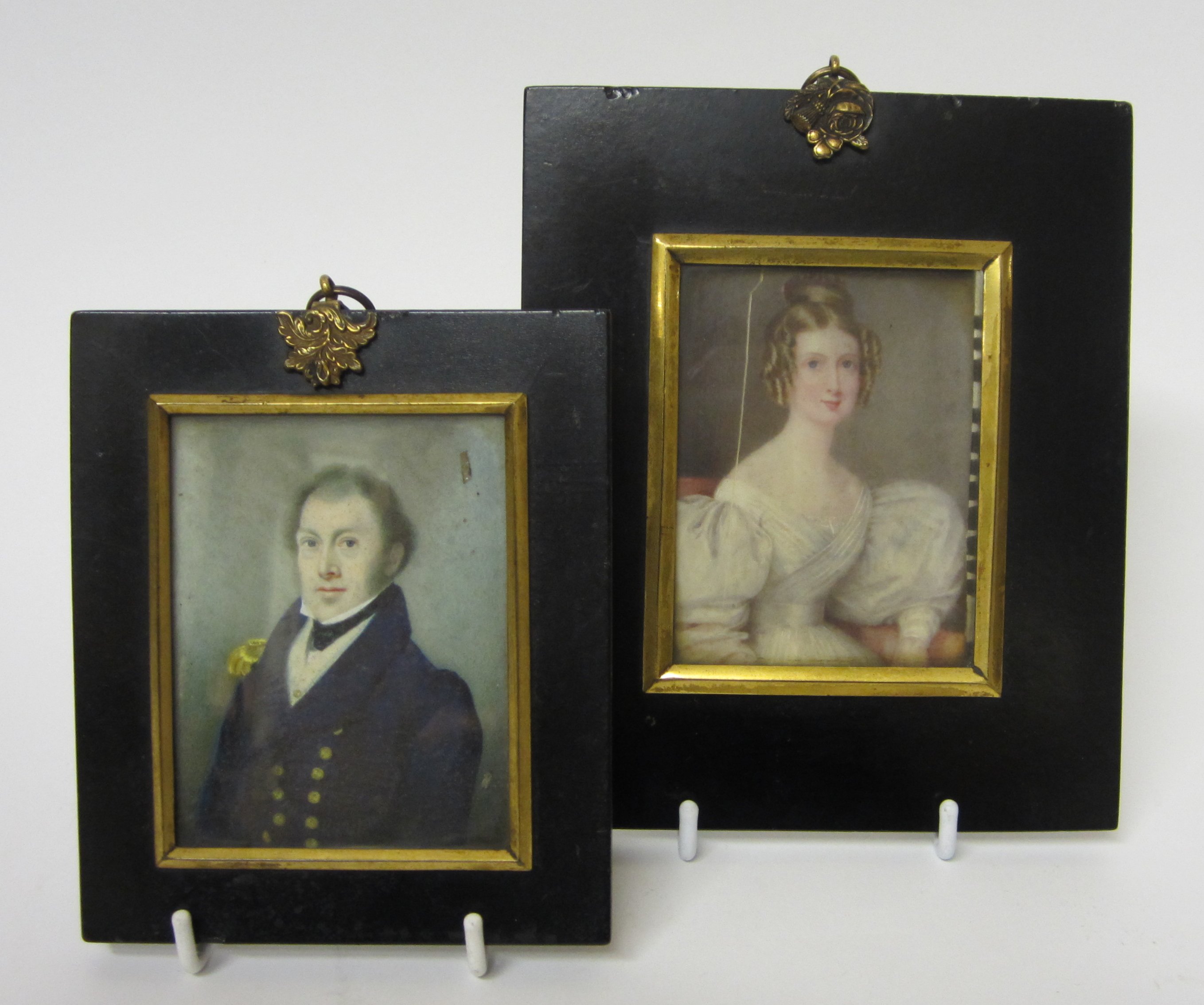 COLLECTION OF FRAMED MINIATURE PORTRAITS