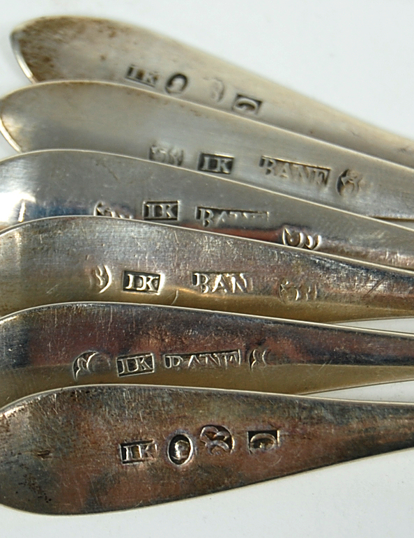 Banff - A set of six Scottish provincial teaspoons