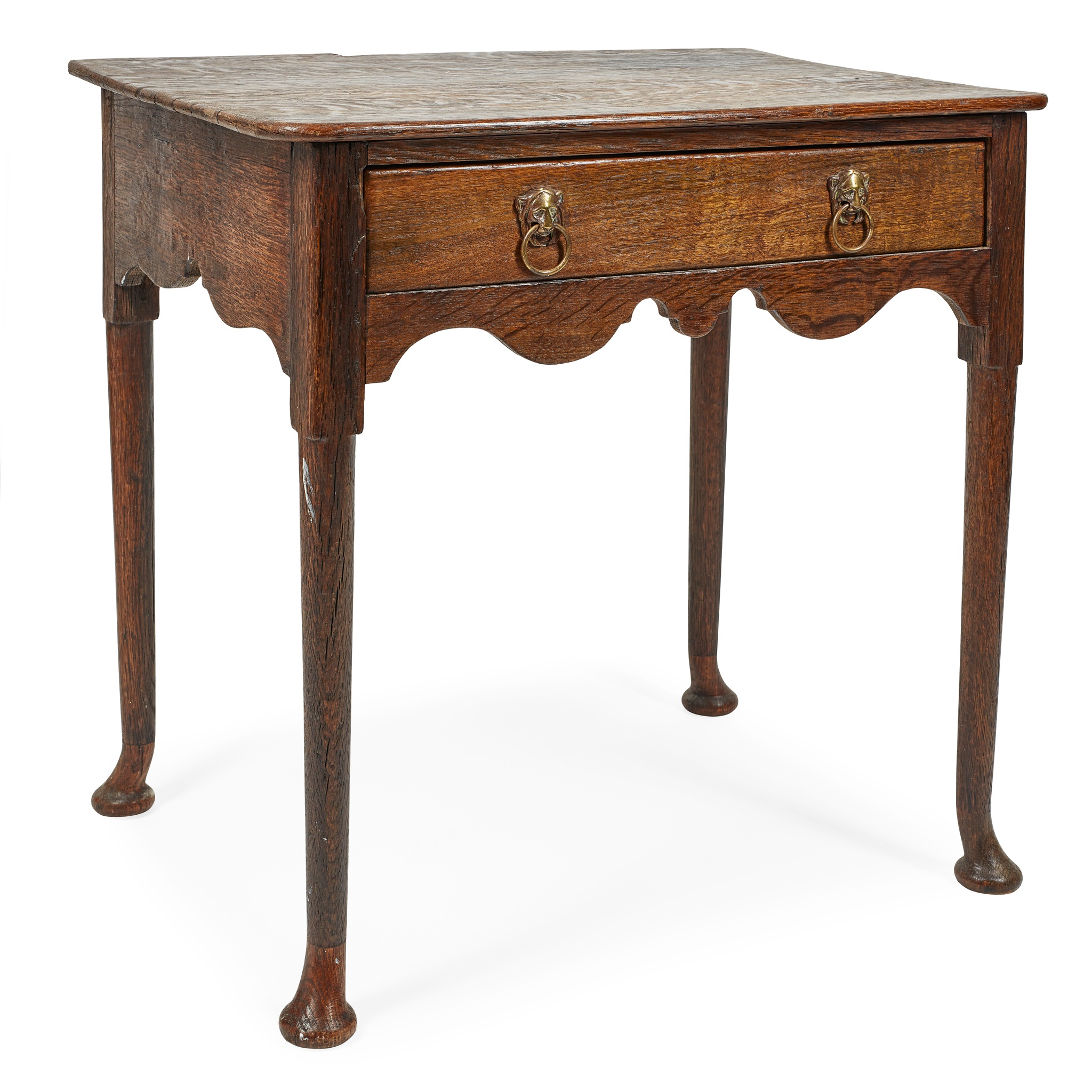 GEORGE II OAK SIDE TABLE