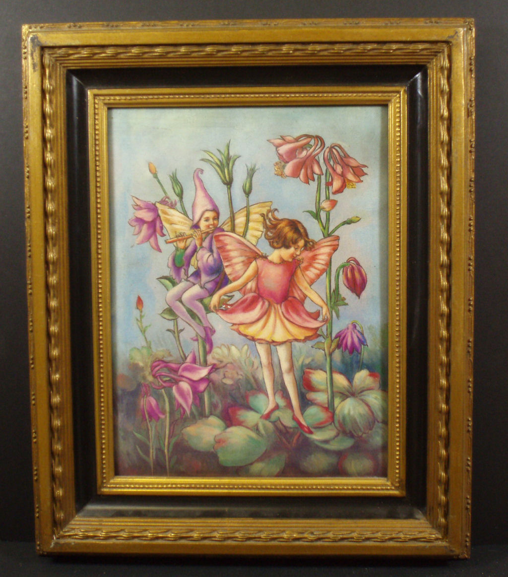 A decorative porcelain plaque