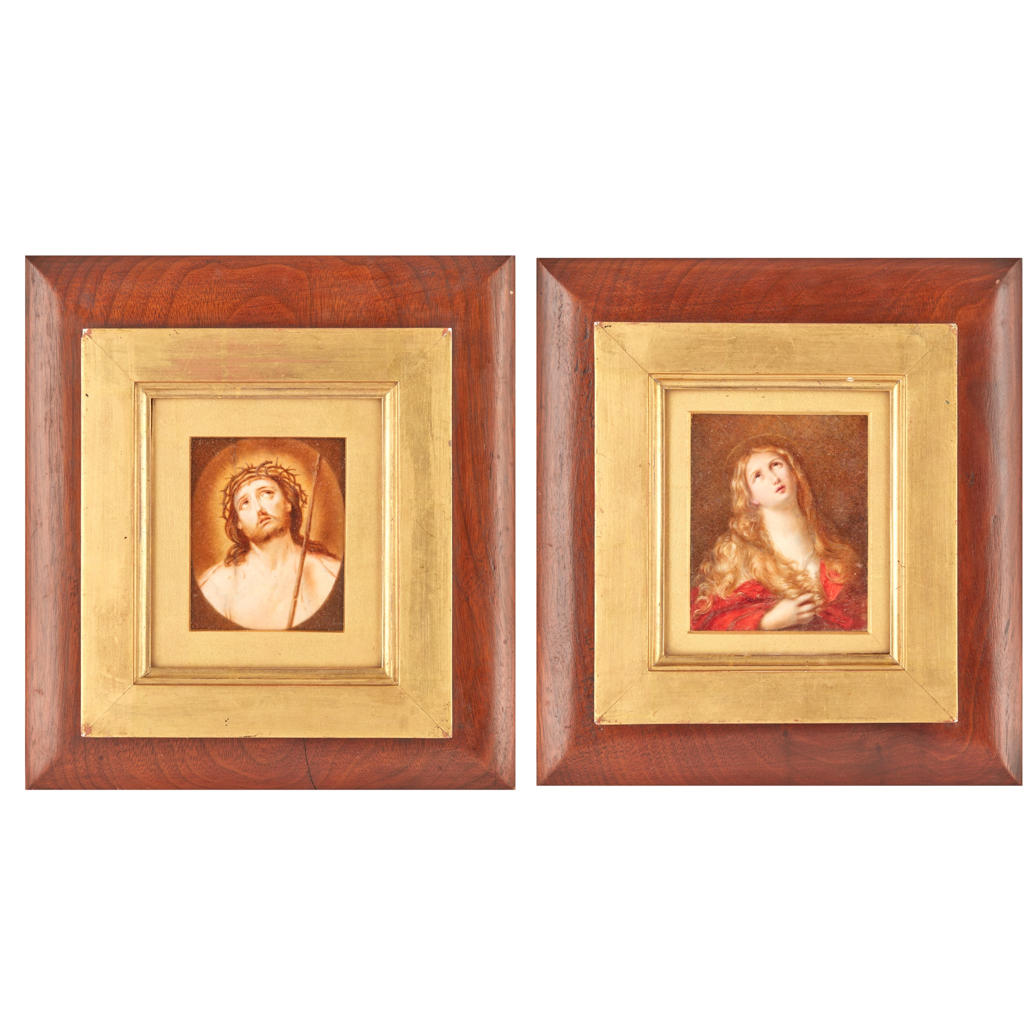 PAIR OF FRENCH MINIATURE PAINTINGS, AFTER GUIDO RENI