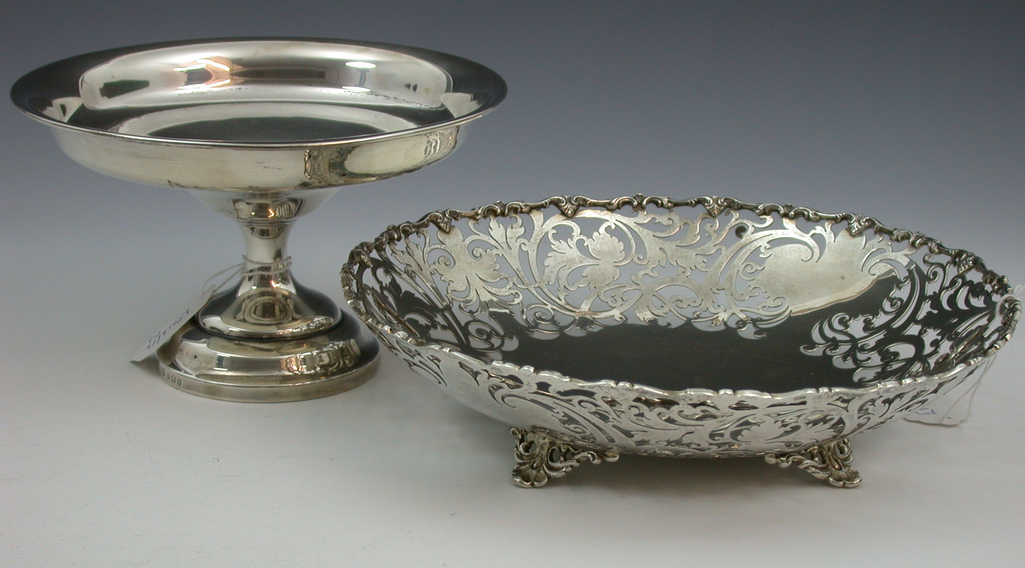 A pierced circular dish,