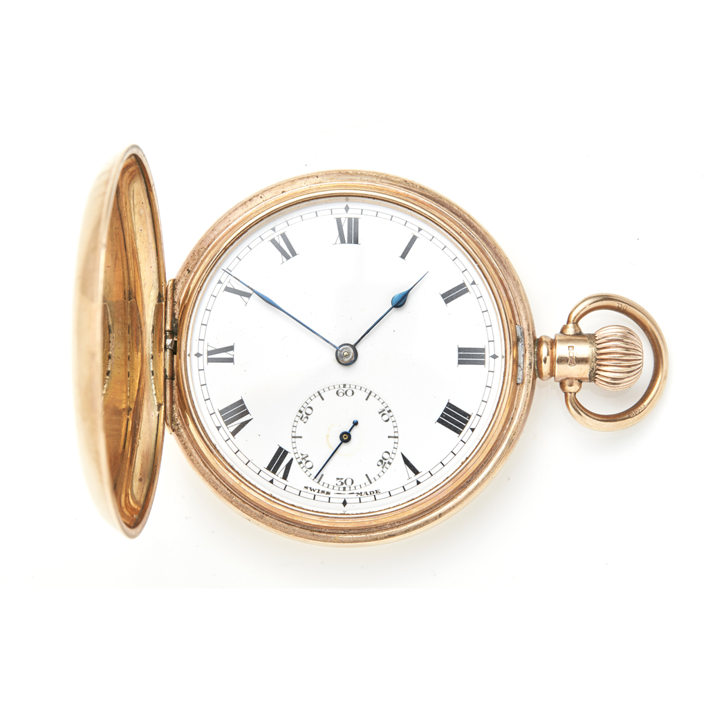A gentleman's 9ct gold cased pocket watch