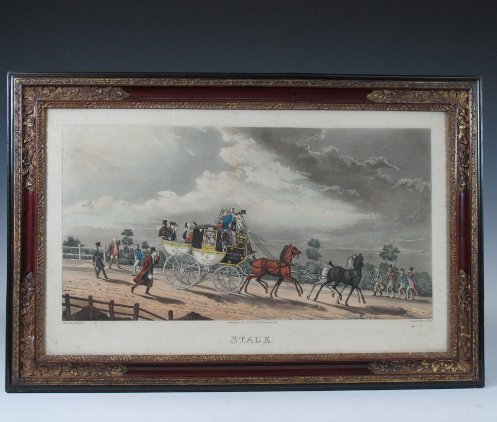 A pair of 19th century coach prints