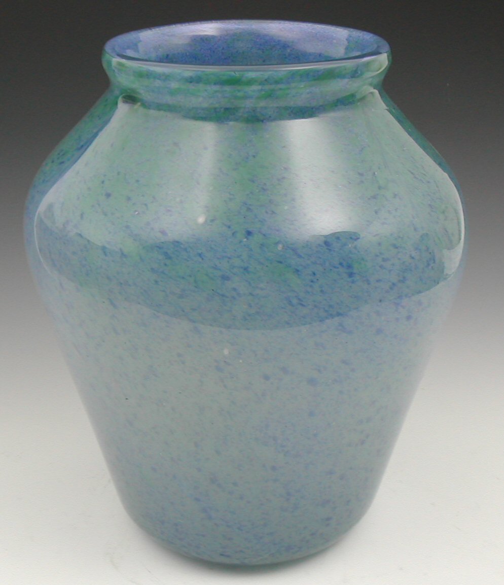 A large Monart glass vase,