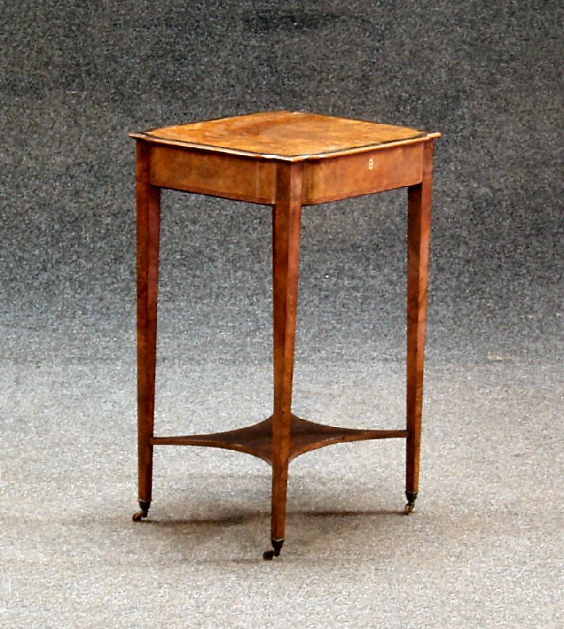 A burr walnut work box