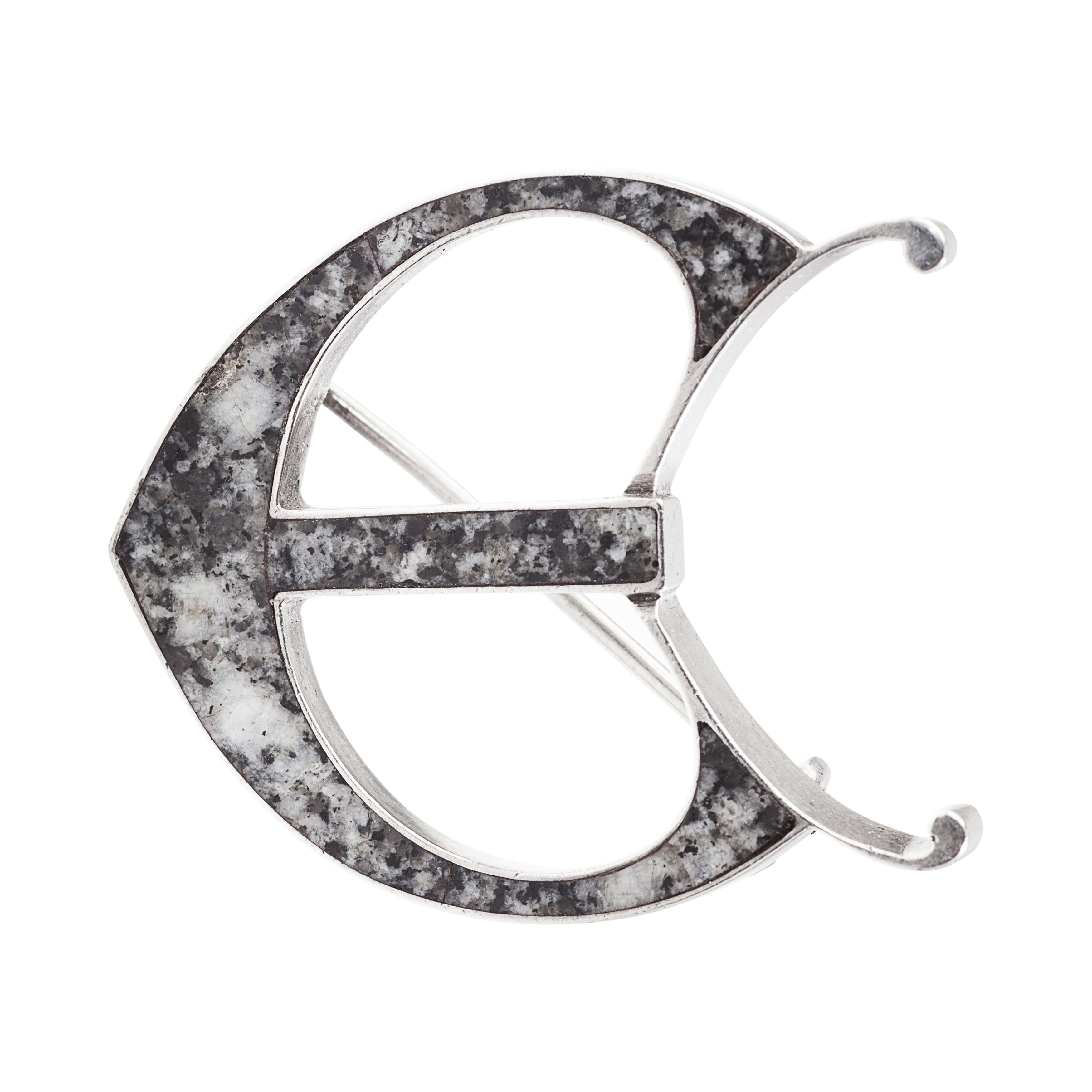 Aberdeen - A Scottish provincial granite brooch