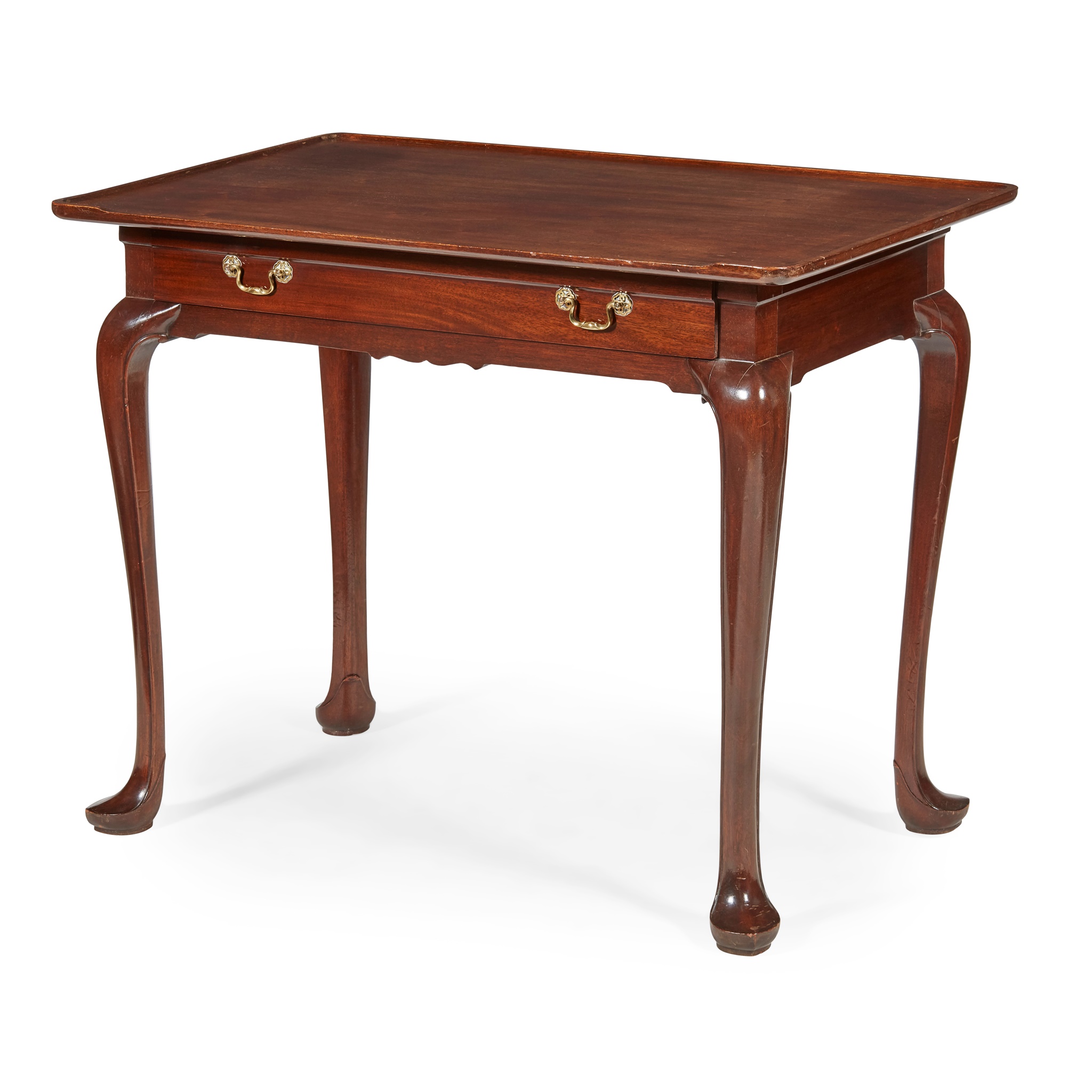 GEORGE II STYLE MAHOGANY SILVER TABLE BY WHYTOCK & REID