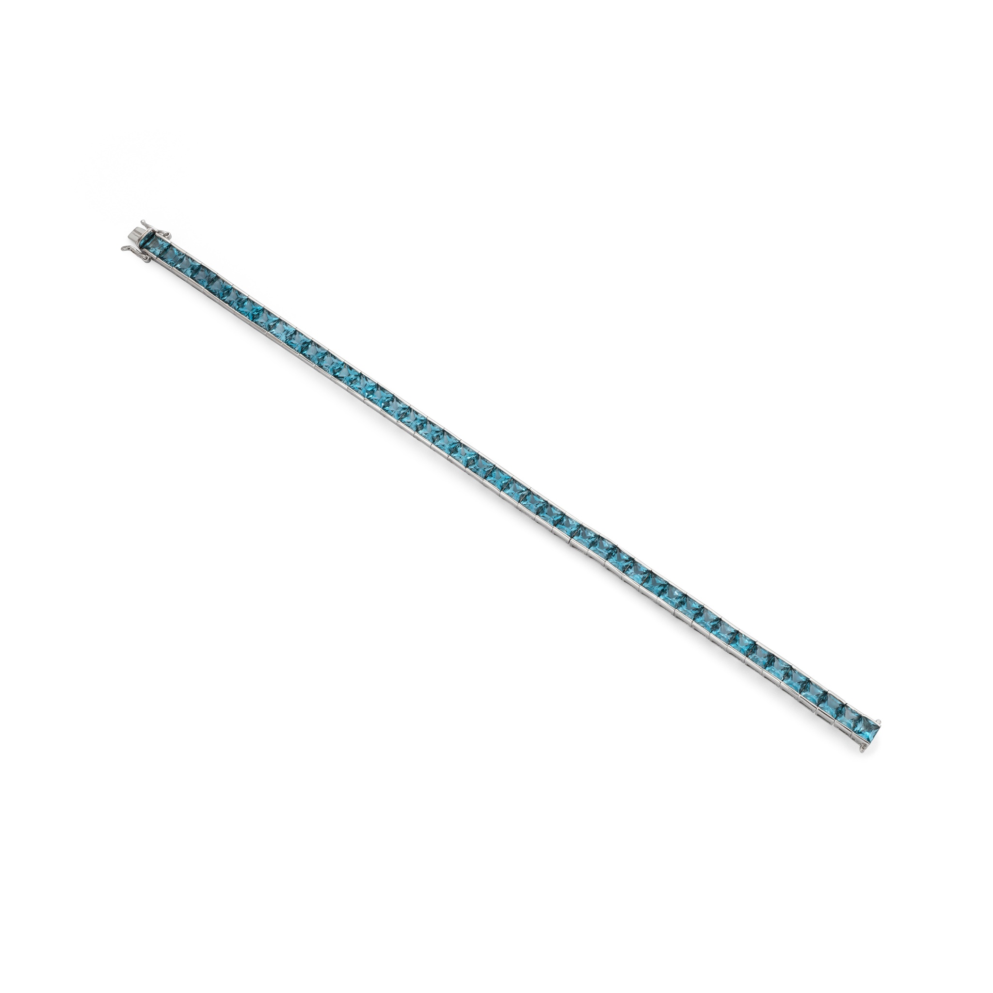 A blue topaz line bracelet, by H. Stern