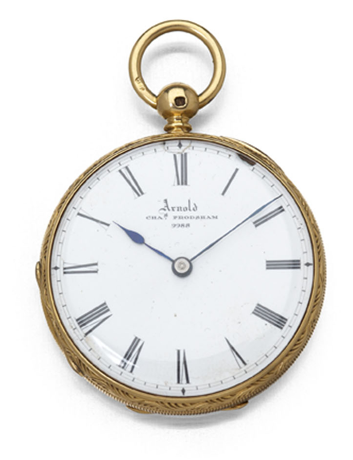 A Victorian 18ct gold open faced fob watch,