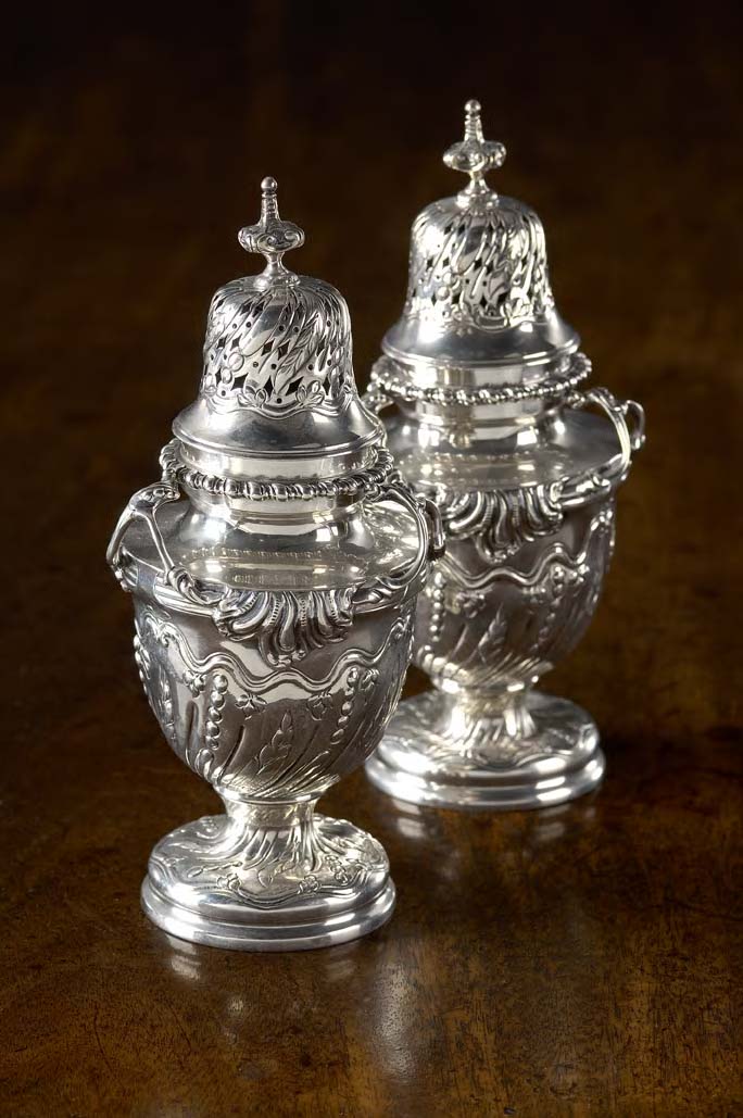 A pair of Victorian casters,