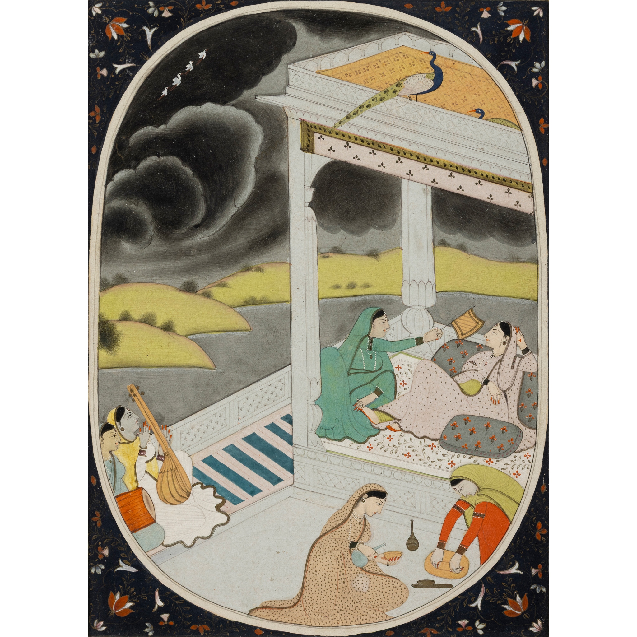 AN ILLUSTRATION FROM A RAGAMALA SERIES: MADHUMADHAVI RAGINI