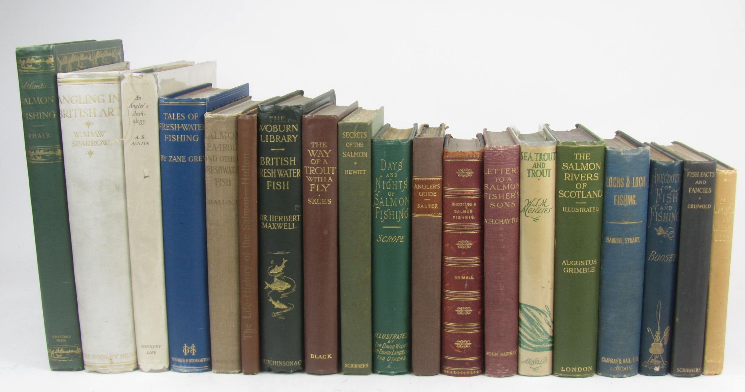 Fishing, a collection of 18 volumes, including Gray, Zane