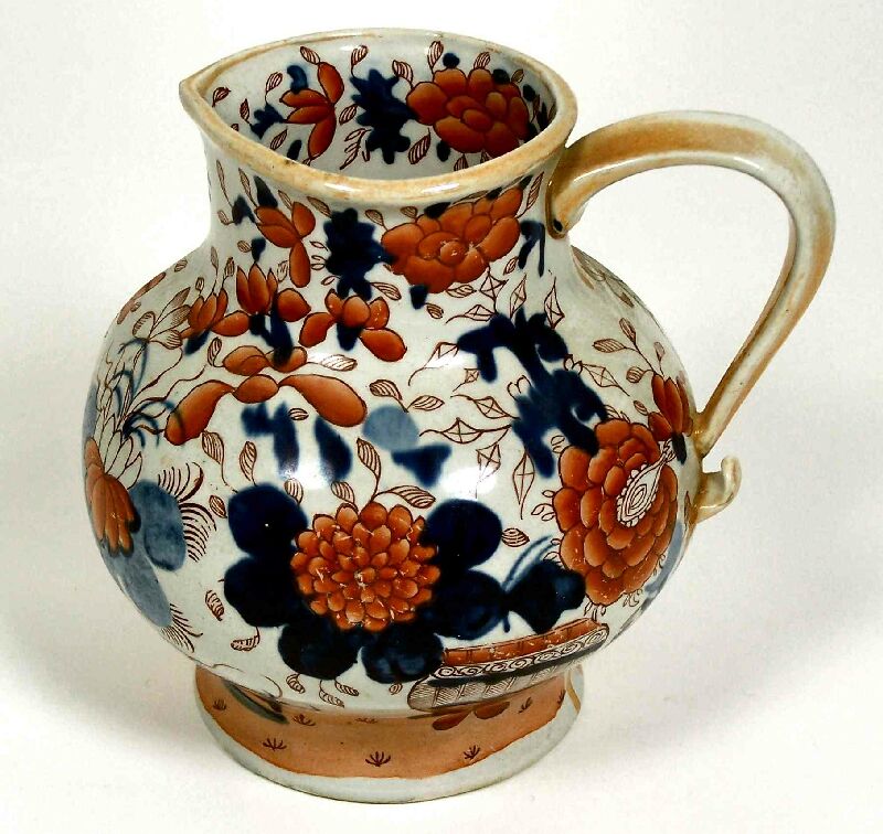 A 19th century ironstone pitcher