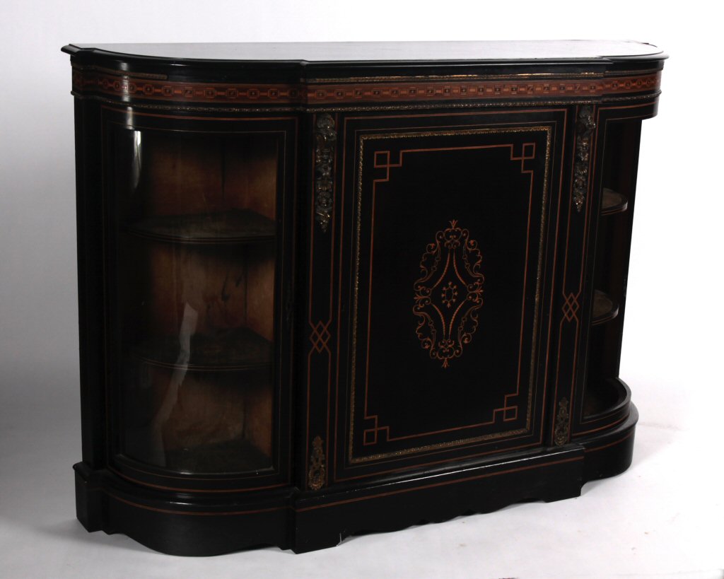 A 19th century ebonised credenza