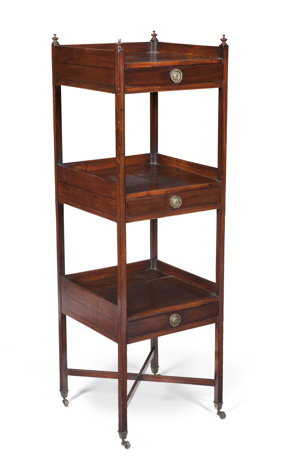 REGENCY MAHOGANY WHATNOT