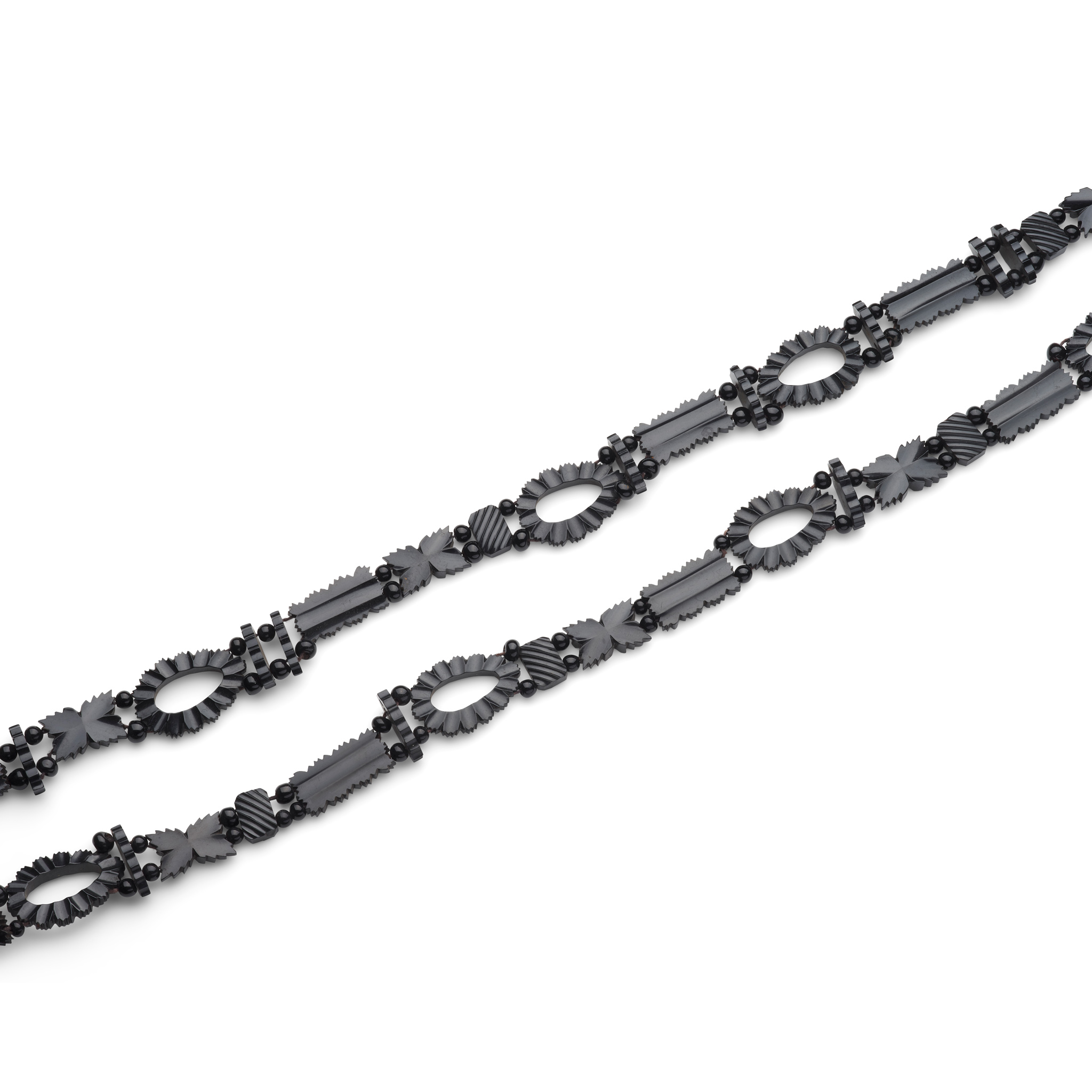 A Victorian jet necklace