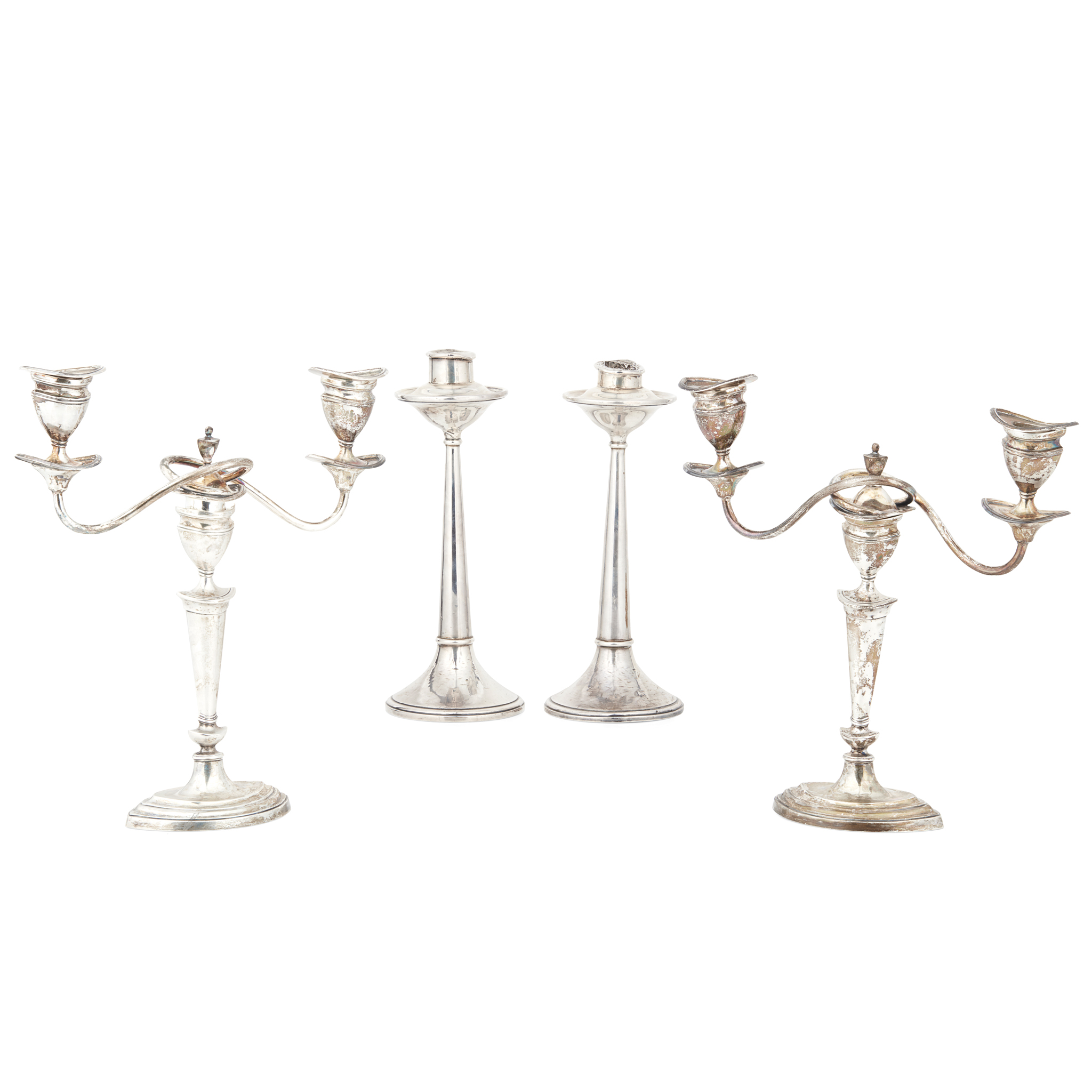 A pair of late Victorian candelabra
