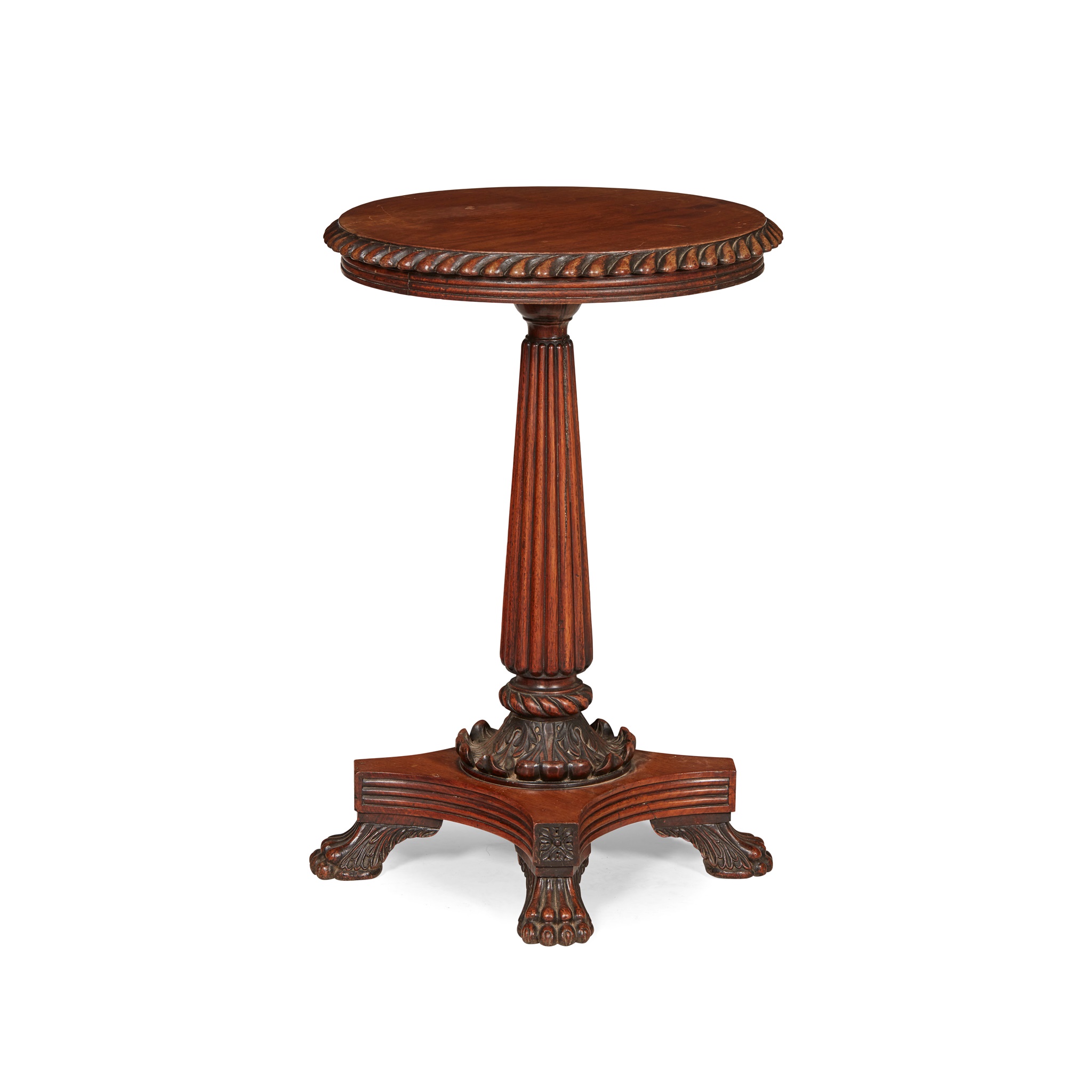 REGENCY ANGLO-COLONIAL TEAK LAMP TABLE