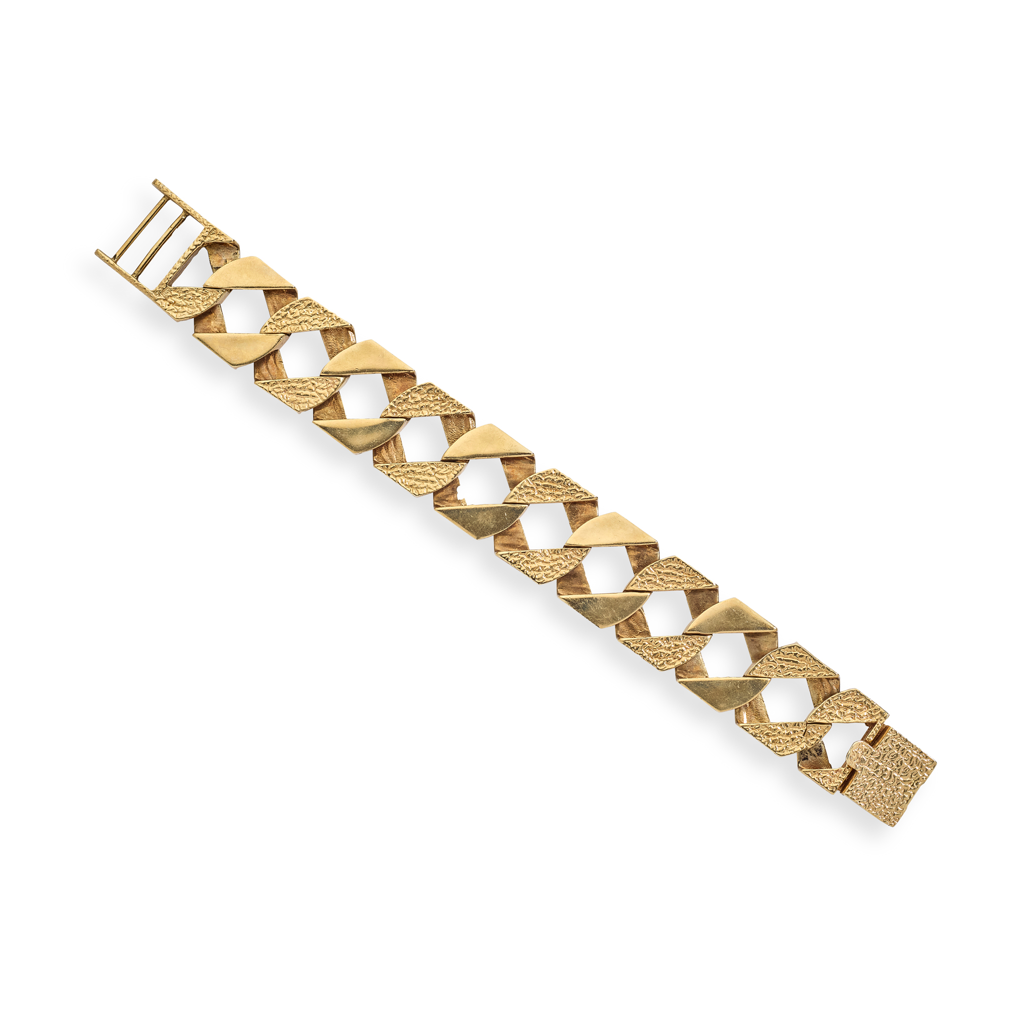 A 1980s oversized curb-link chain bracelet