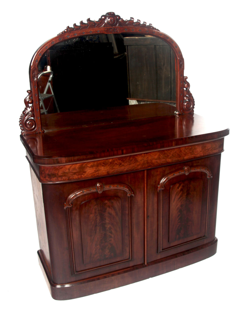 A Victorian mahogany mirror backed sideboard