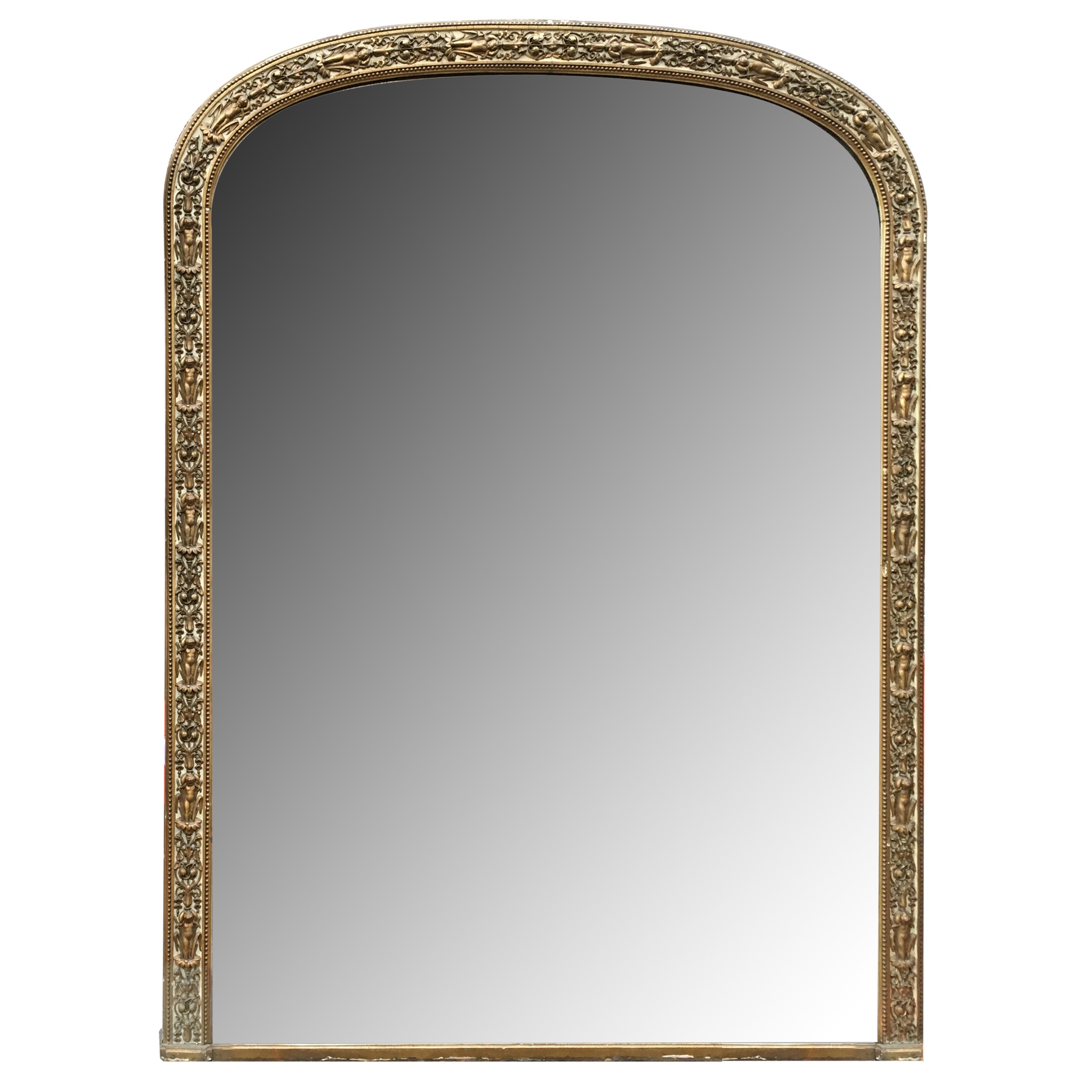 VICTORIAN GILTWOOD OVERMANTEL MIRROR