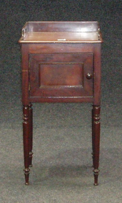 A 19th mahogany pot cupboard,