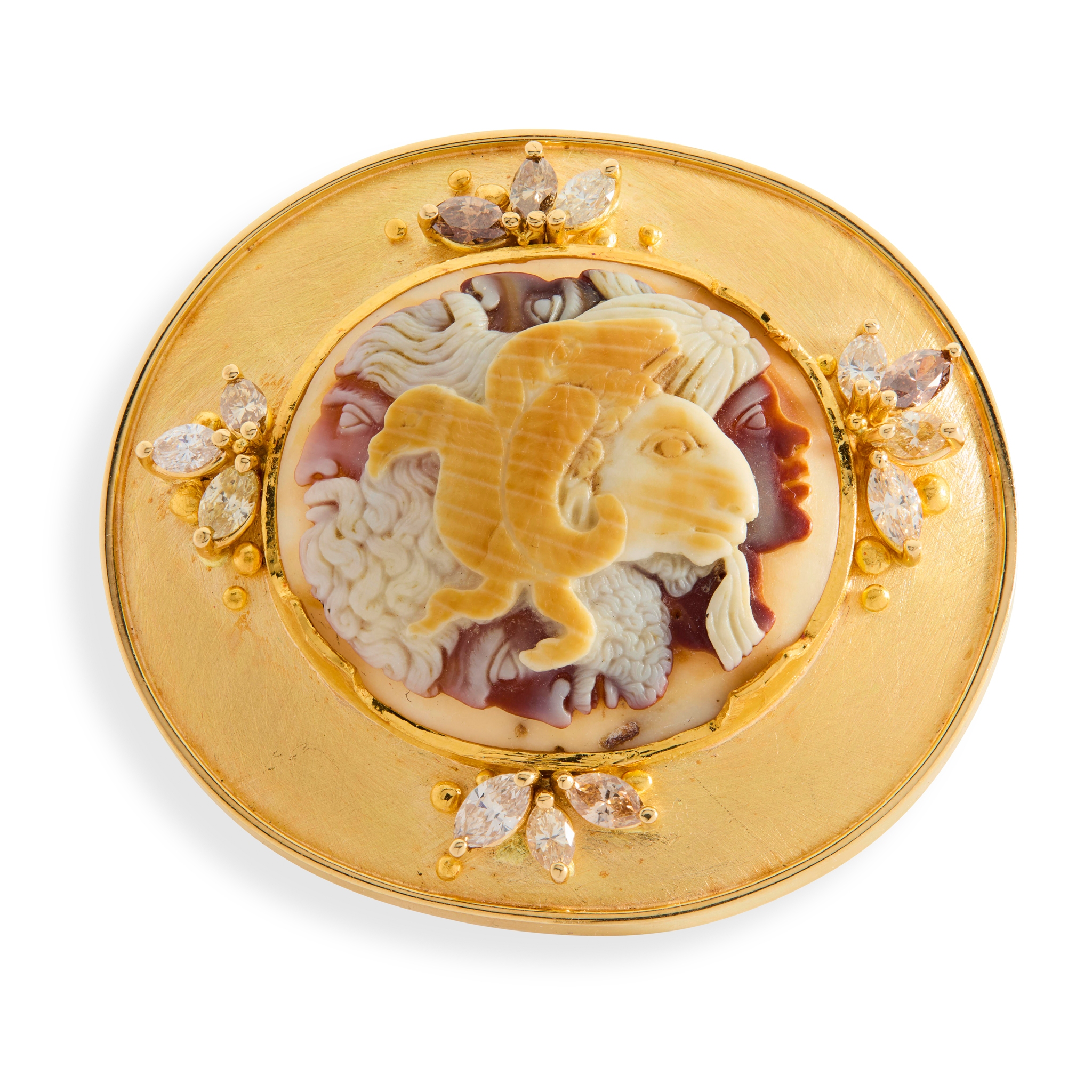 Peter Plöderl: A shell cameo and diamond brooch