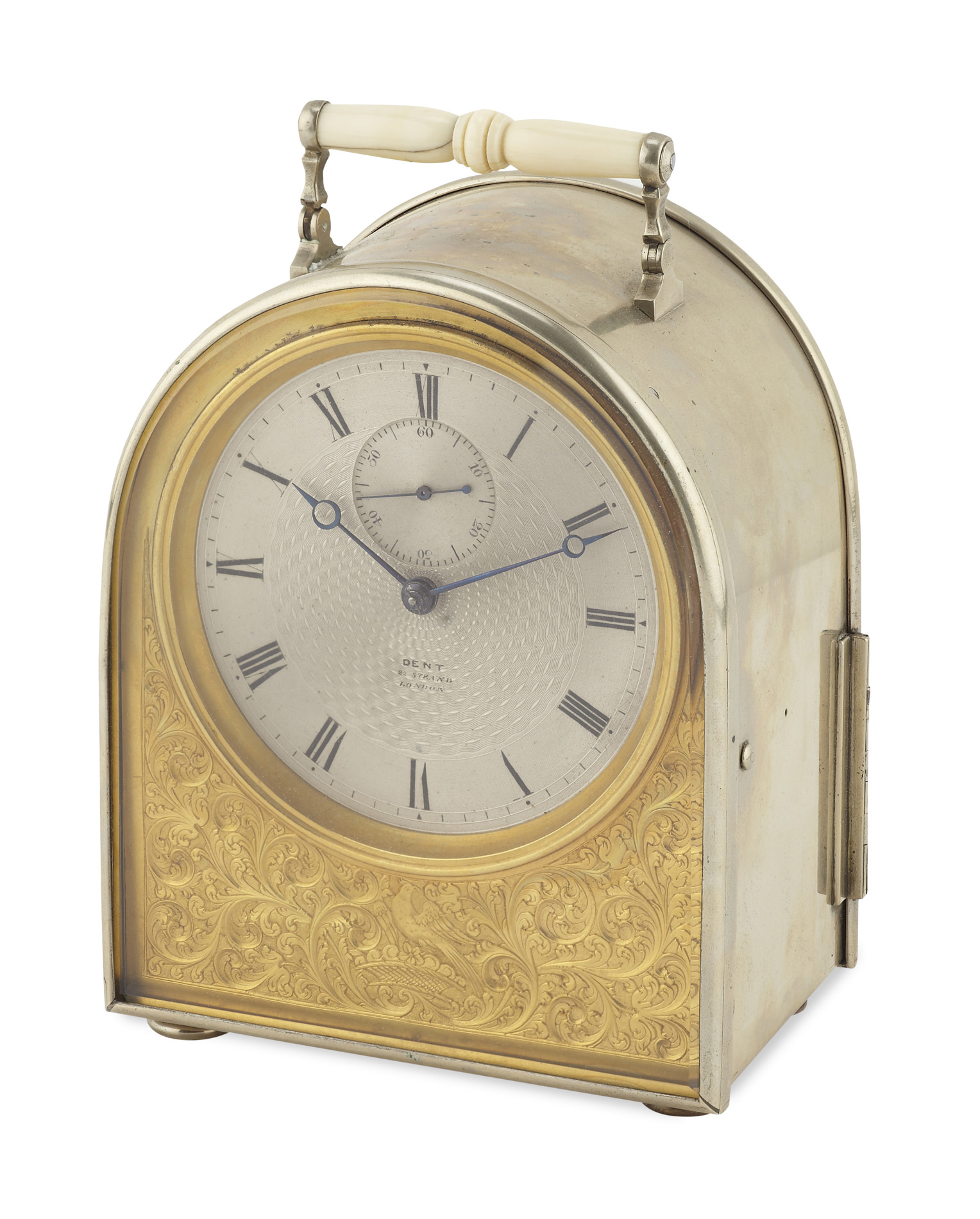 ENGLISH HUMPBACK CARRIAGE TIMEPIECE BY DENT