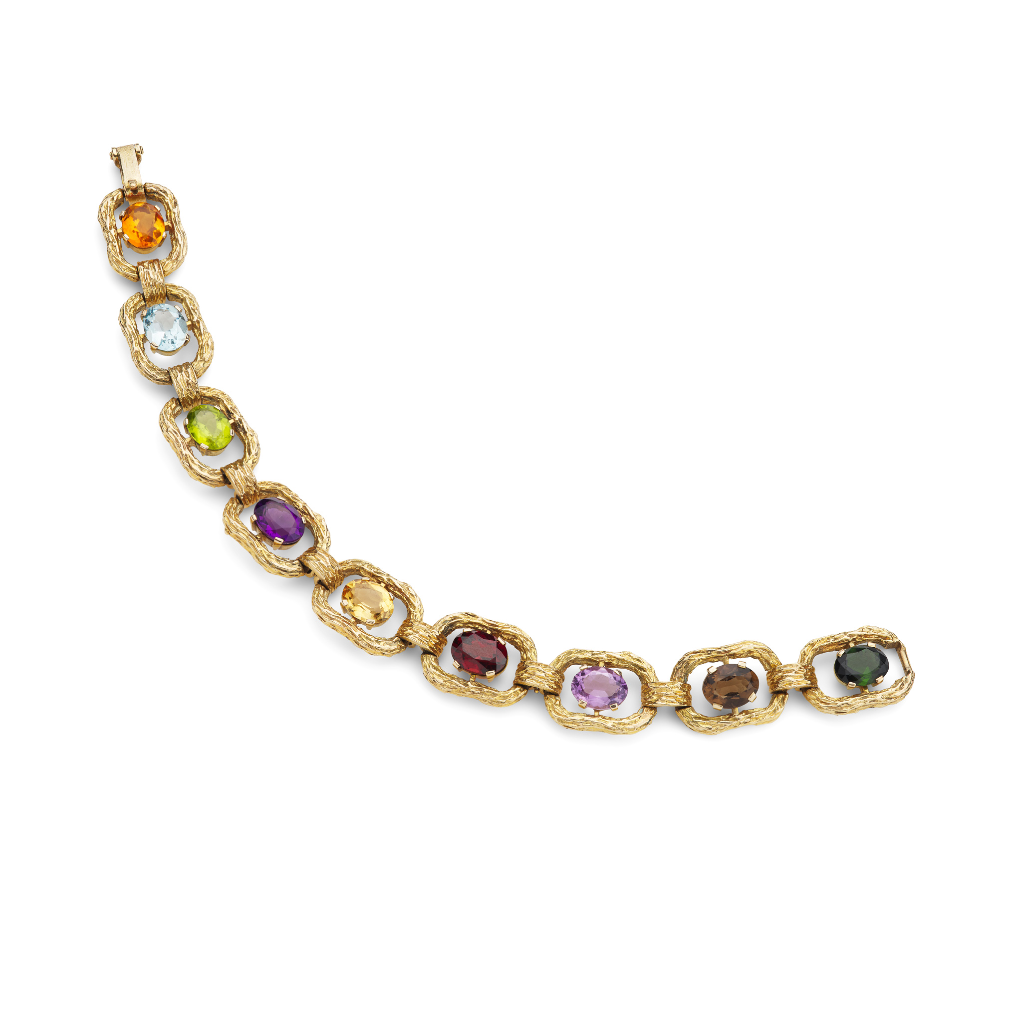 A multi-gem bracelet