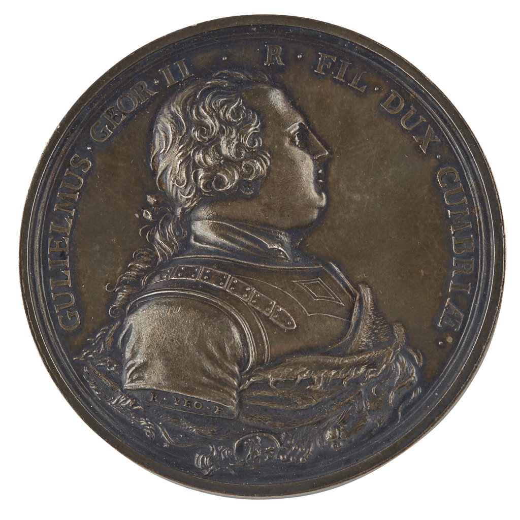 A SILVER BATTLE OF CULLODEN MEDALLION