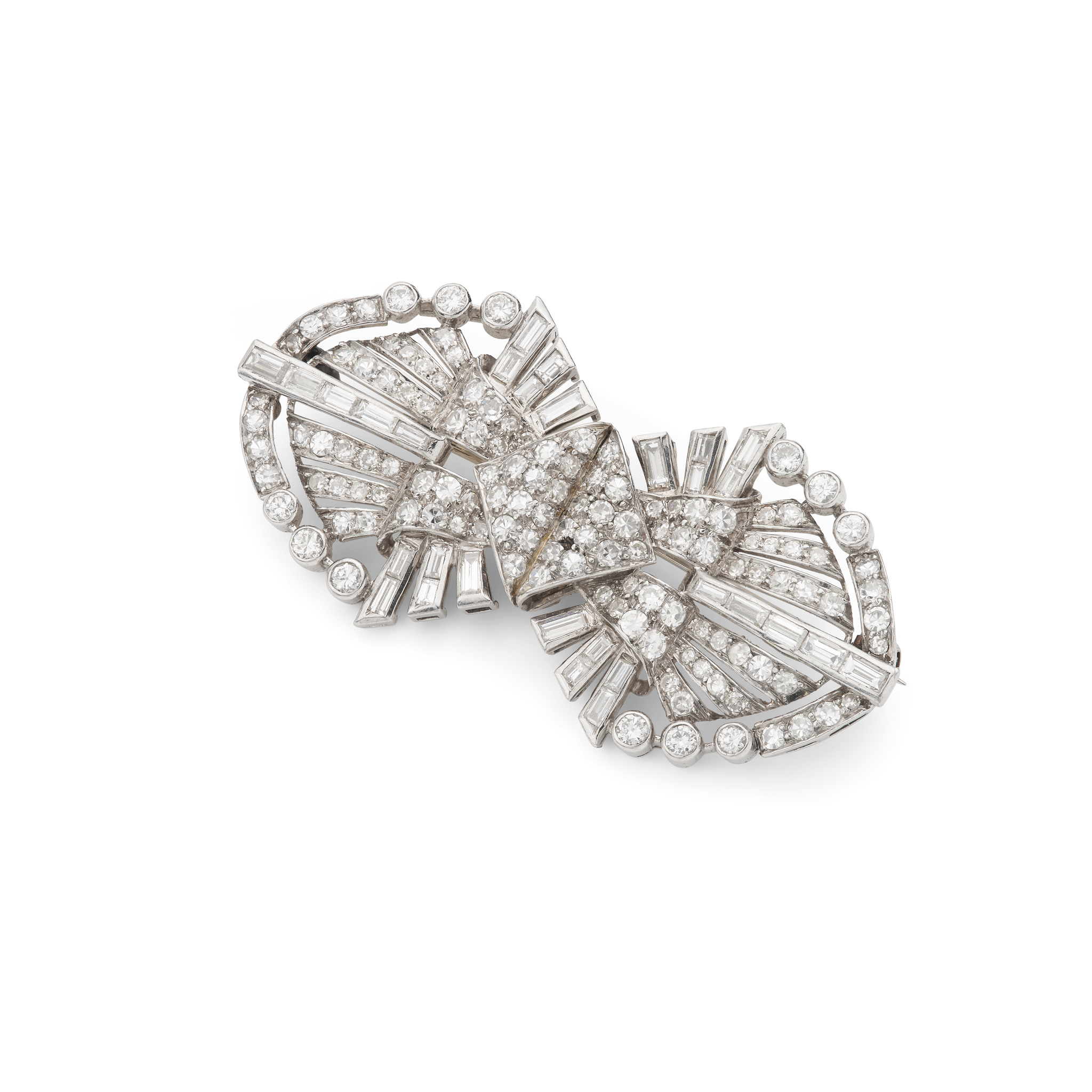 A diamond brooch, circa 1955